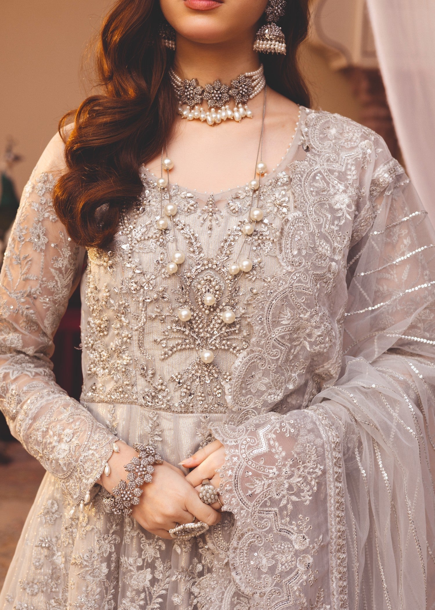 net Maxi in Pastel grey