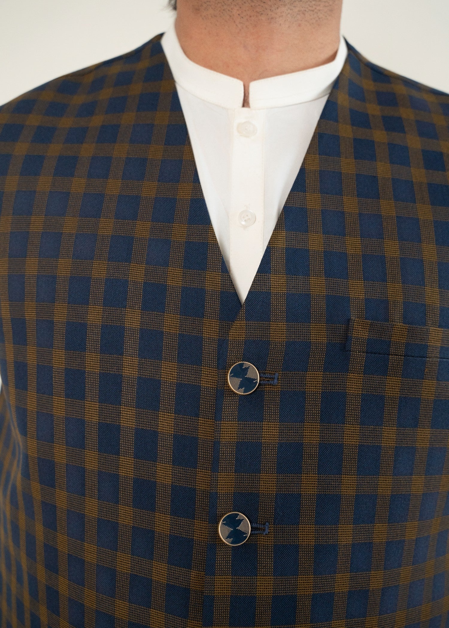 suiting Waistcoat in Navy blue by Yes the instyle
