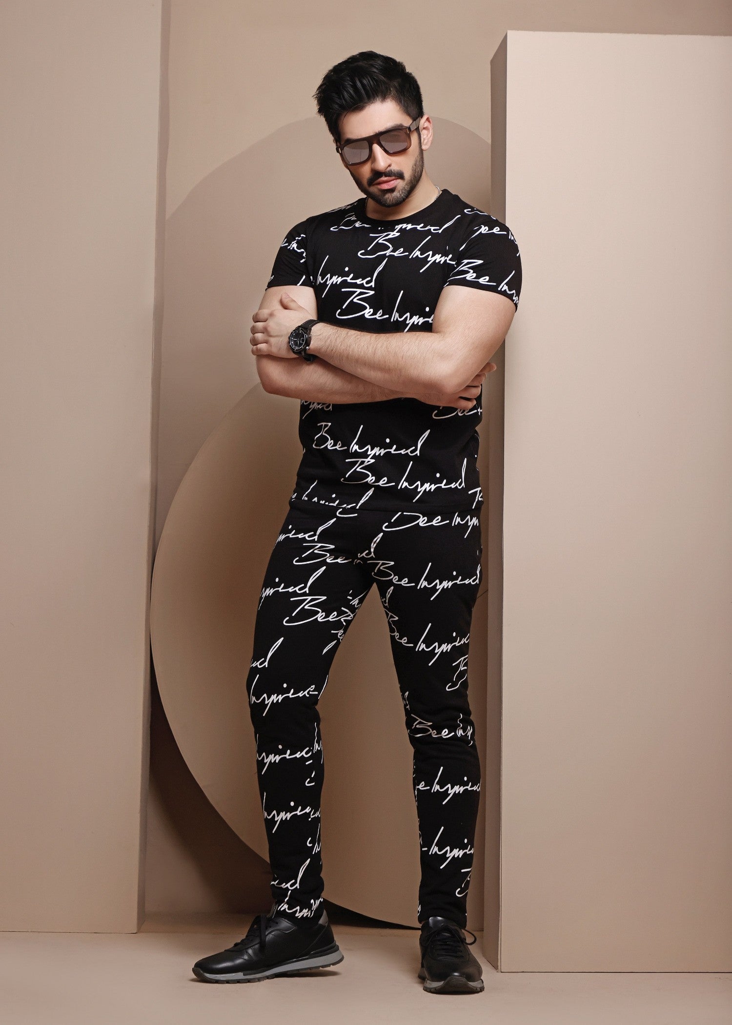 terry Tracksuit in Black