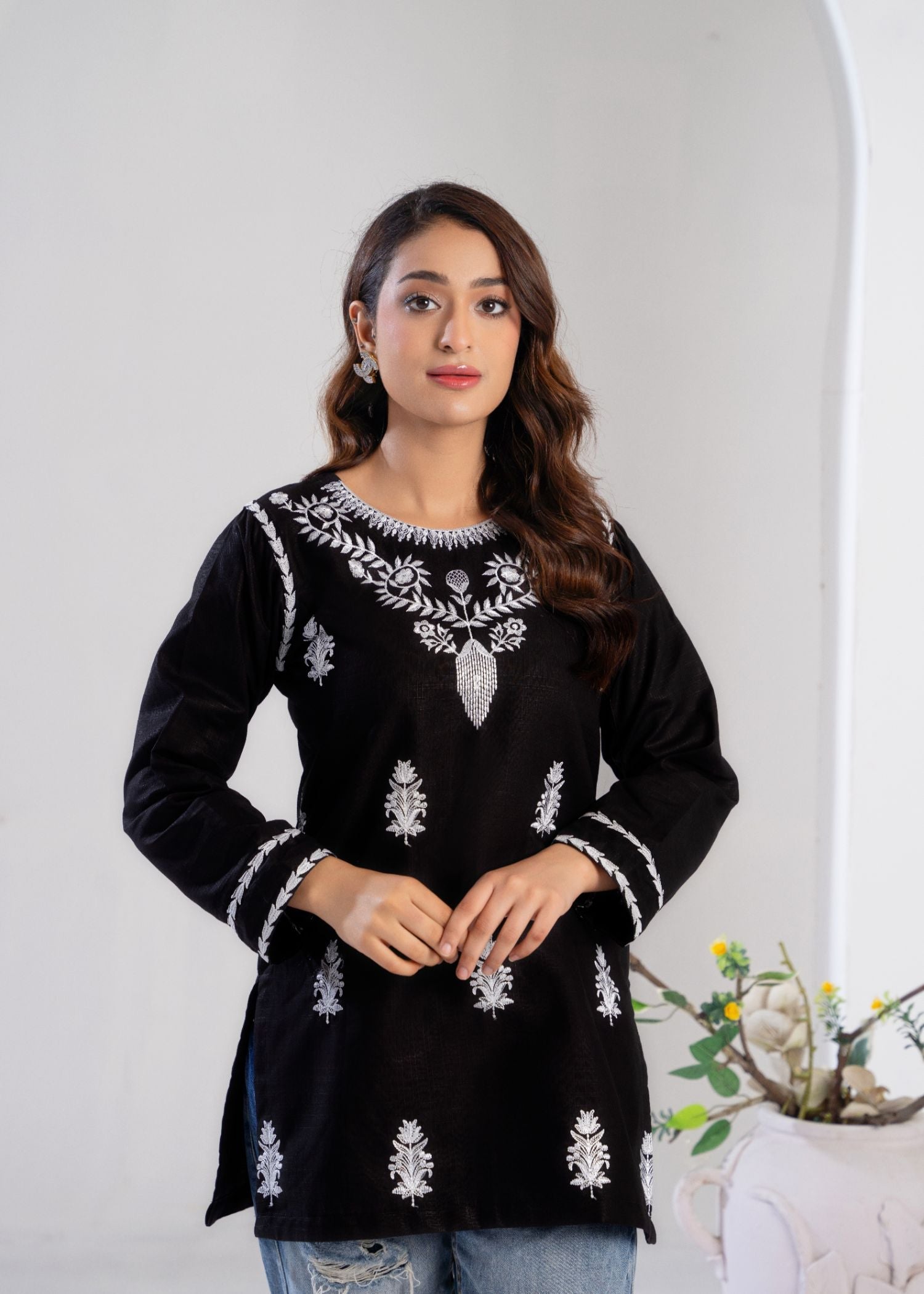 cotton Kurti in Black