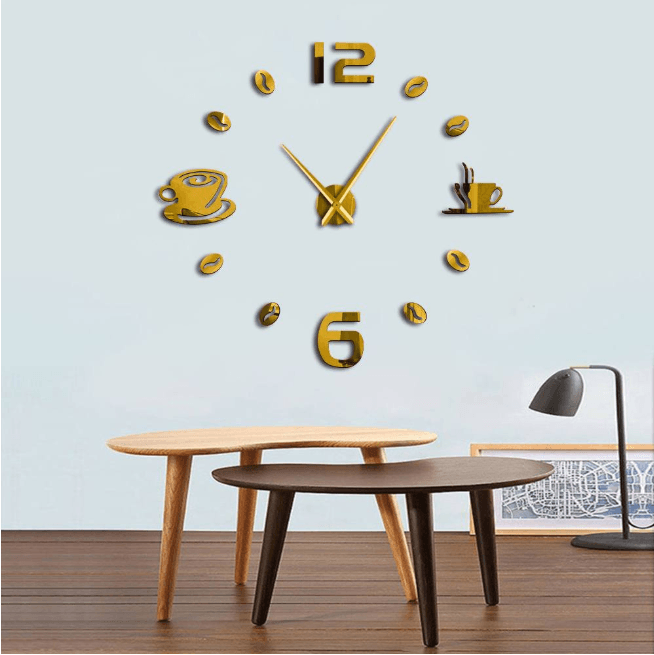 DIY wall clock living room bedroom creative 3D stereo mute home decoration wall clock