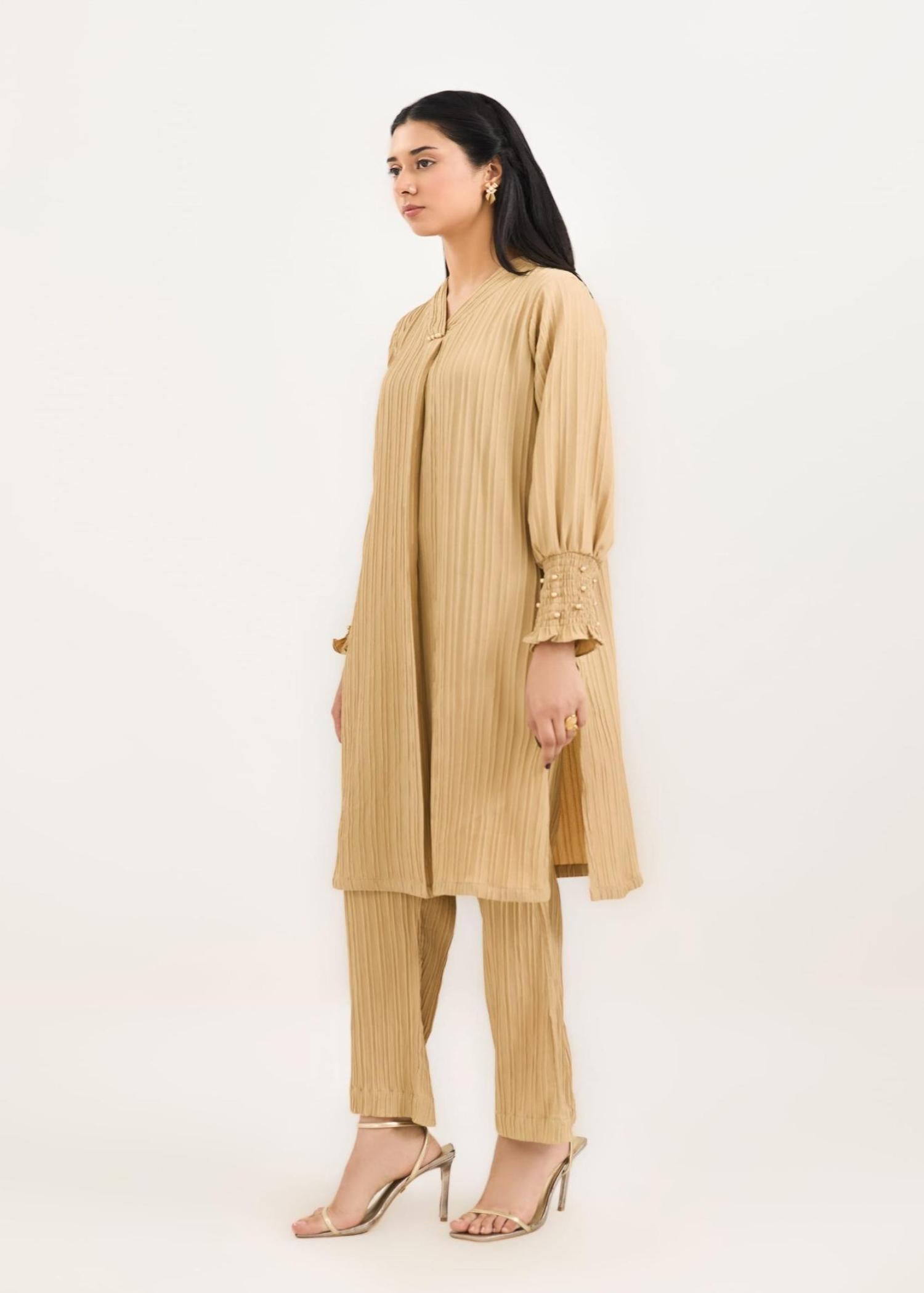 polycotton Co Ord Sets in Tan brown