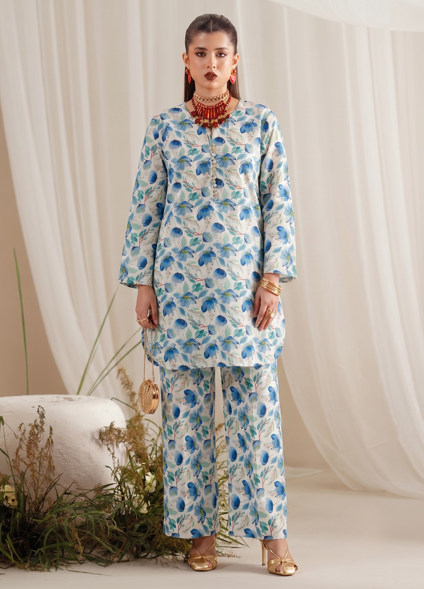poly grip silk Co Ord Sets in Cream