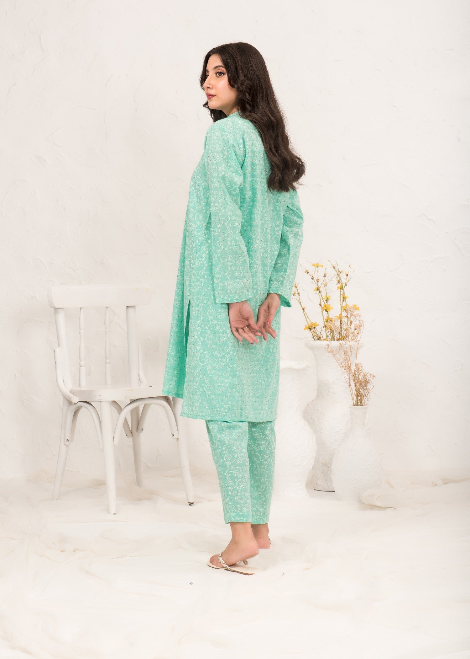 cotton Co Ord Sets in Aquamarine