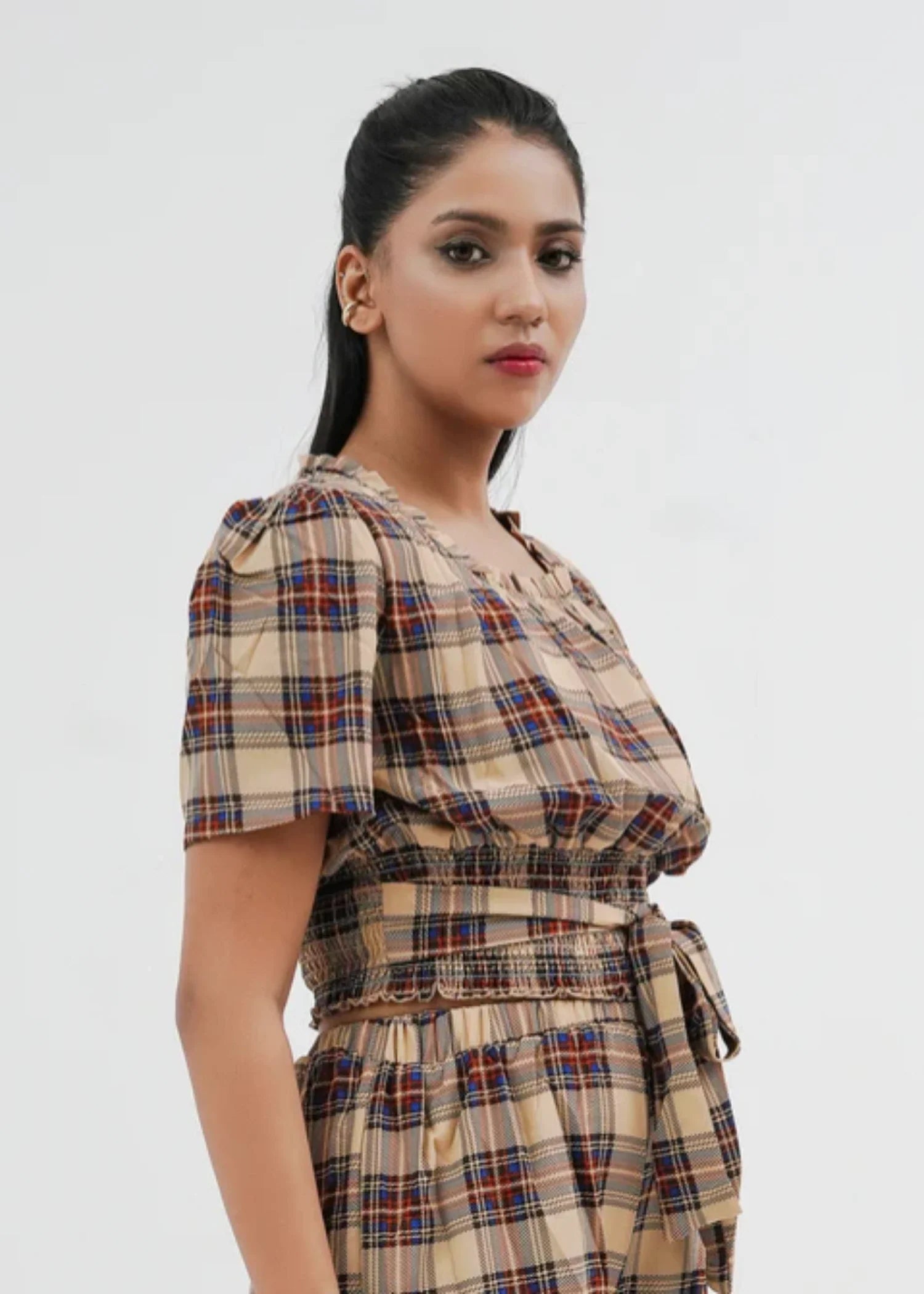 chiffon Co Ord Sets in Beige