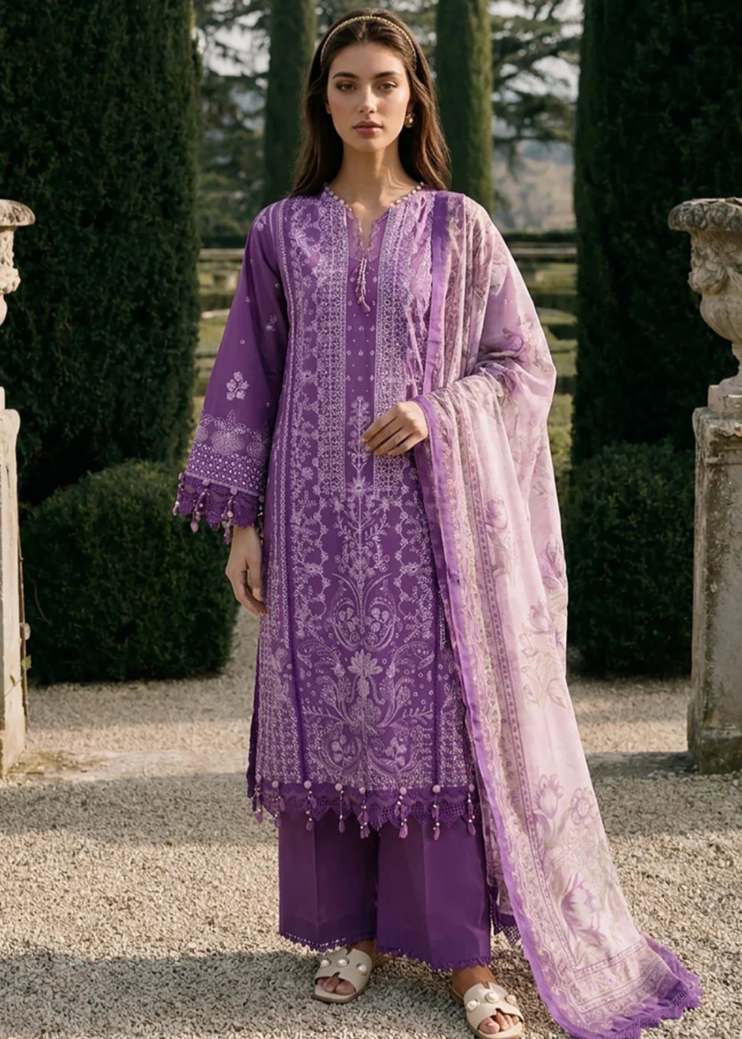 cotton Unstitched in Purple