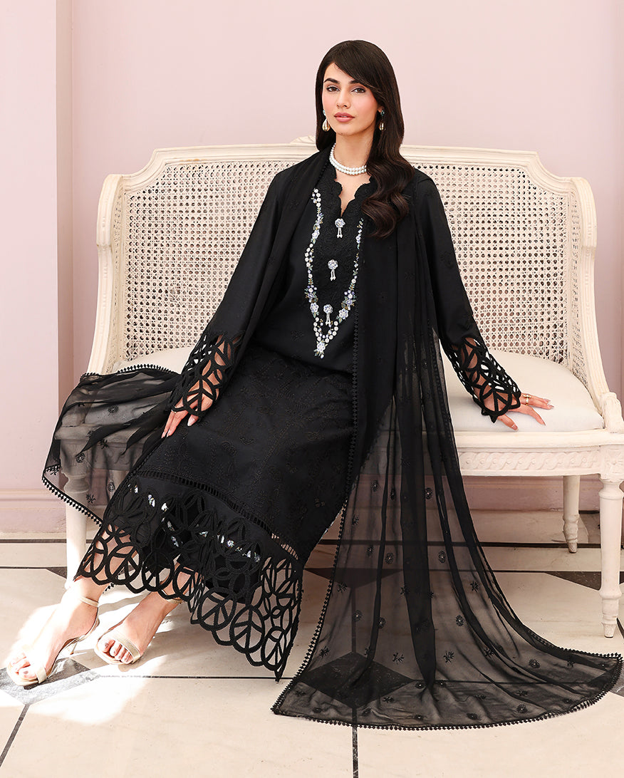 Veil of Summer Chikankari Lawn Edit – Black Lace