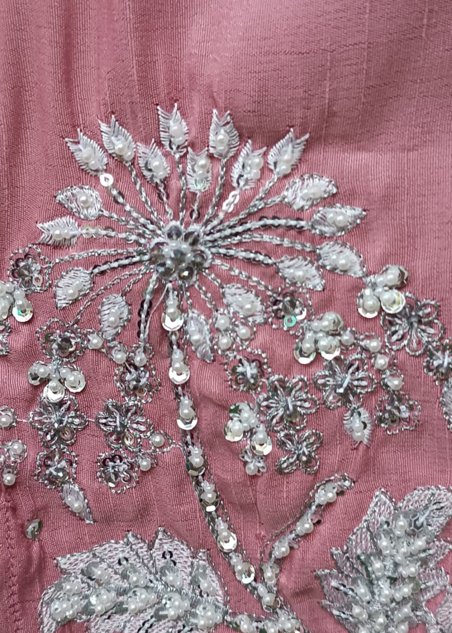 raw silk Kurta Set in Pink sherbert
