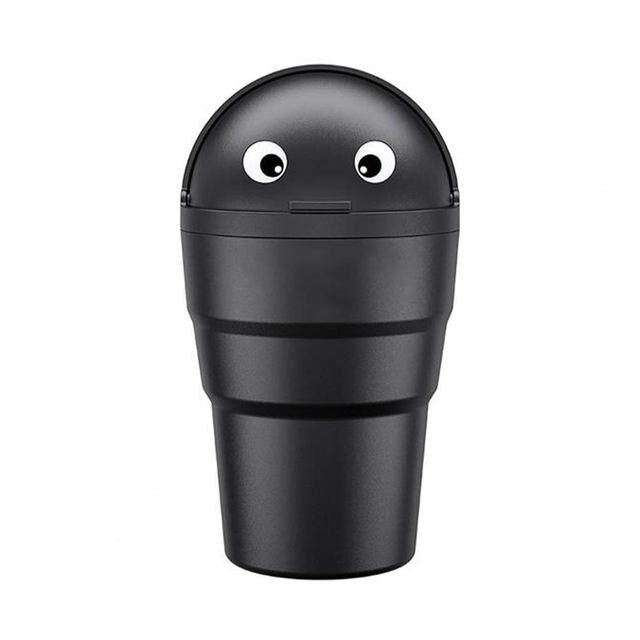 Universal Mini Car Trash Can with Swing Lid – Leakproof & Compact Auto Organizer Storage Bin