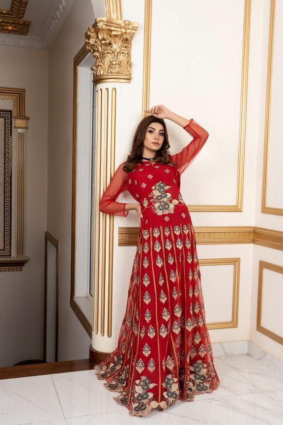 net Unstitched in Red