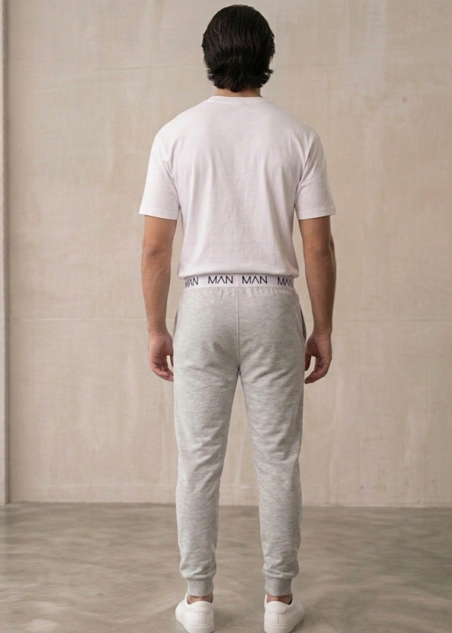 cotton Trousers in Pastel grey