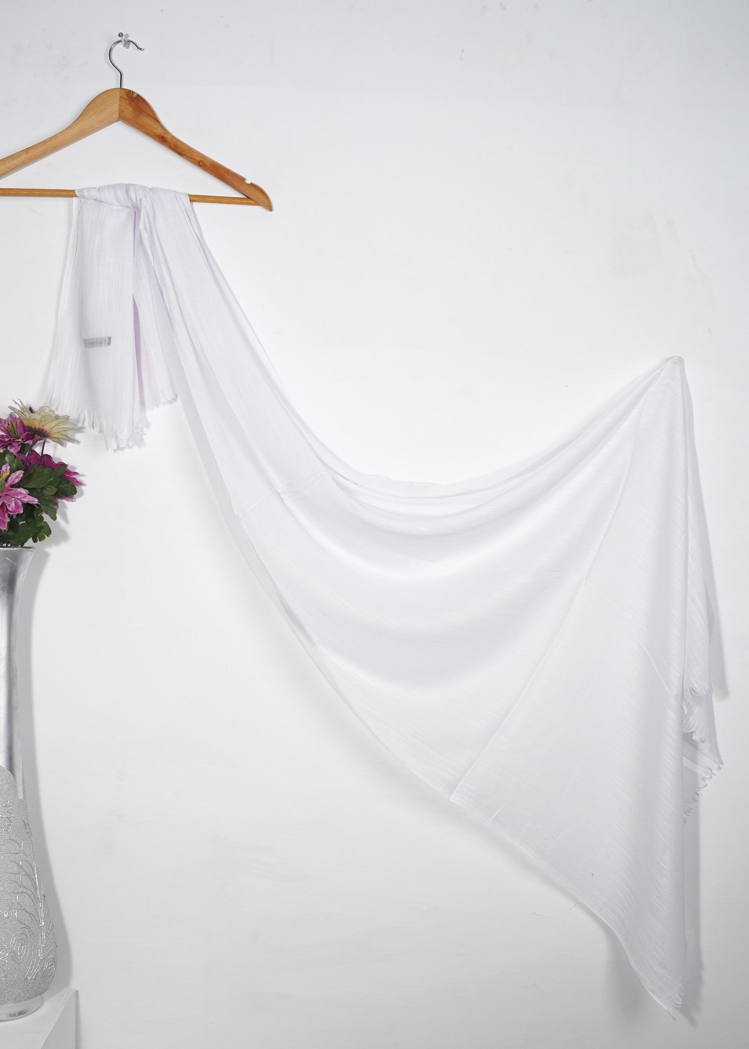 lawn Hijab in Pearl white