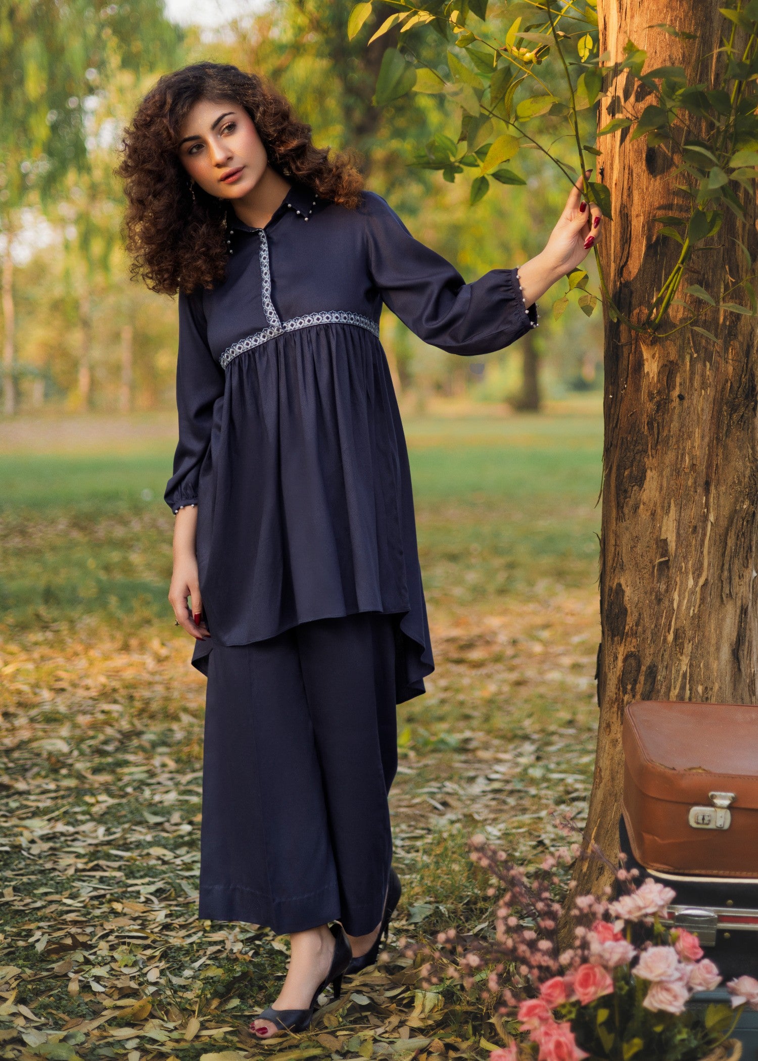 pure marina Co ord Sets in Moonlight blue