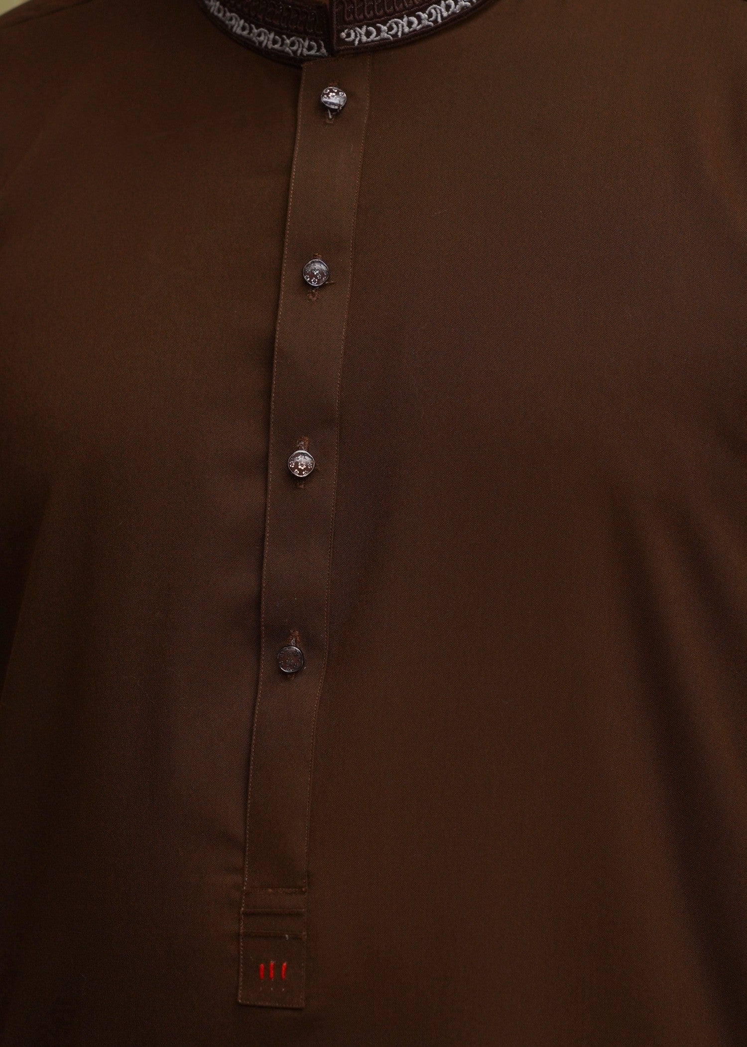 wash & wear Kurta in Caramel brown