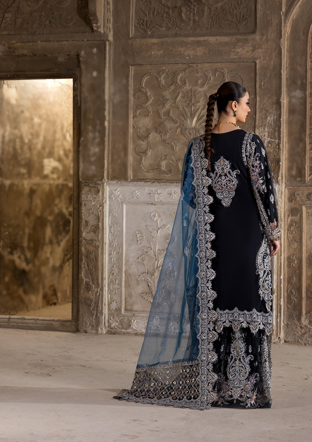 net Sharara in Black