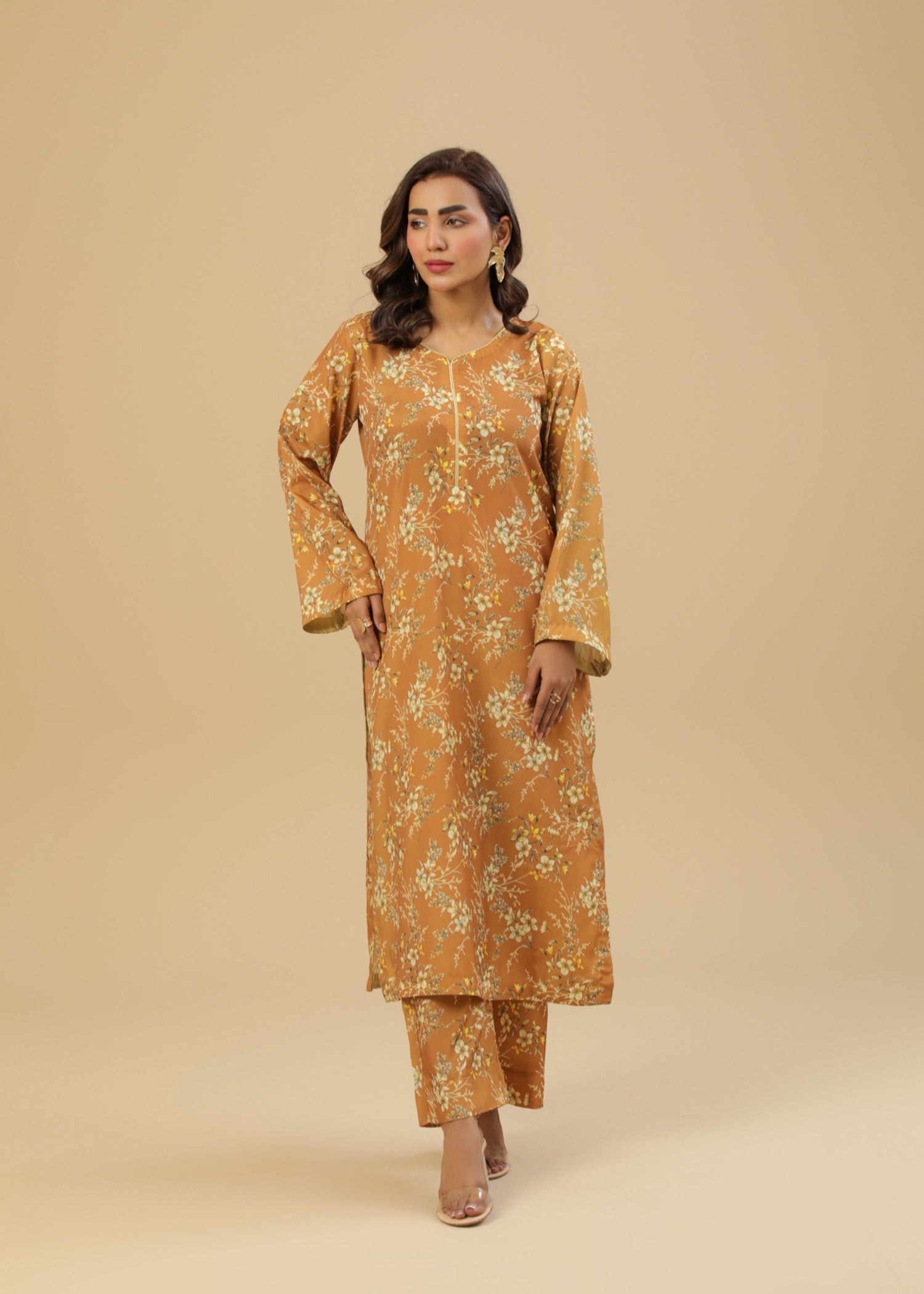crepe Co Ord Sets in Honey