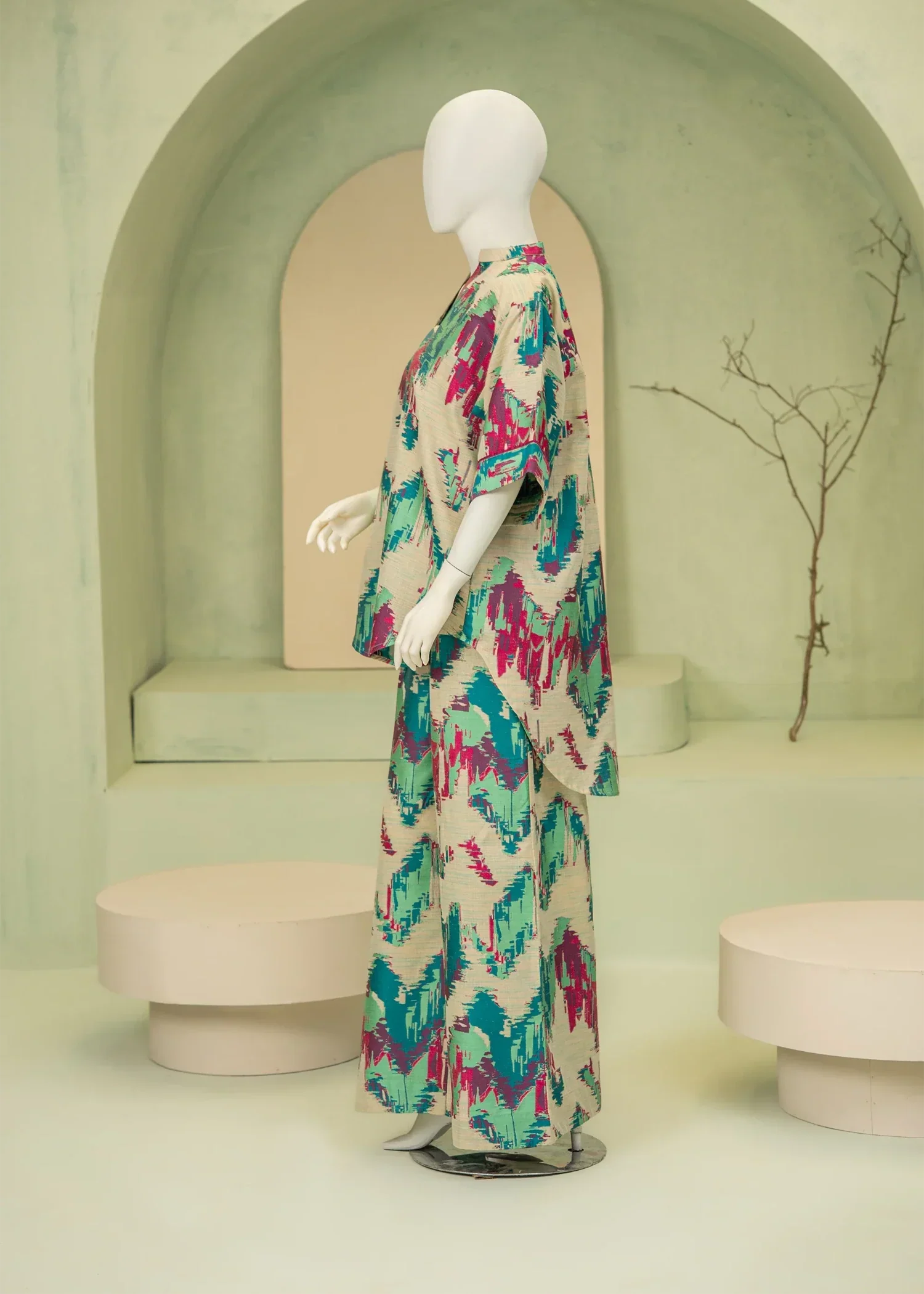 viscose jacquard Co ord Sets in Multi