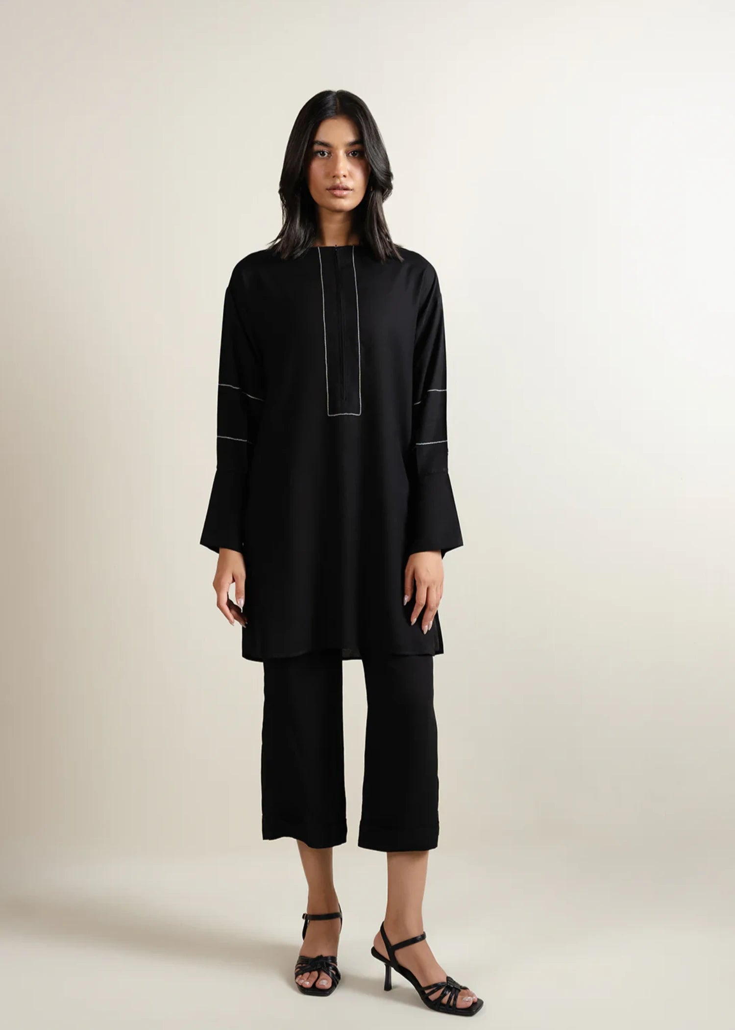 viscose Kurti in Black