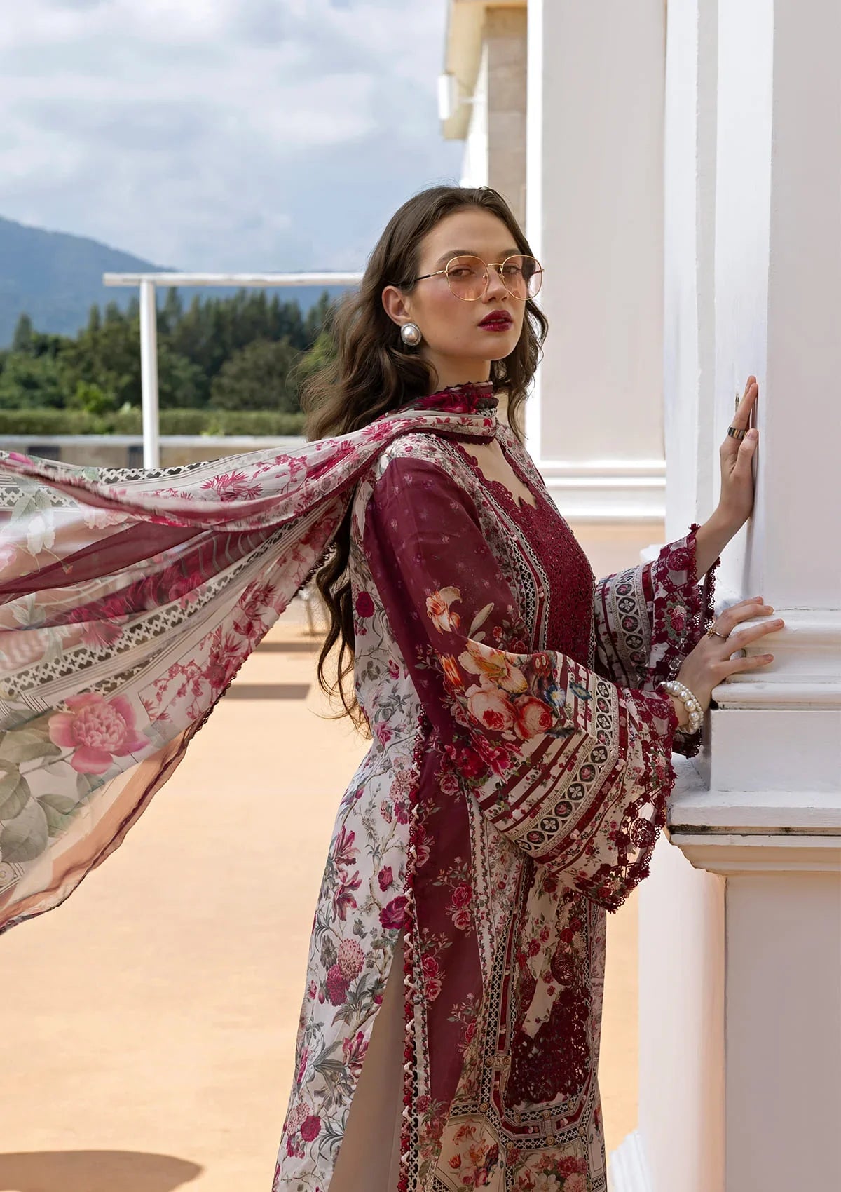 Signature Embroidered Lawn Prints – ESA-2B RUBY LADY