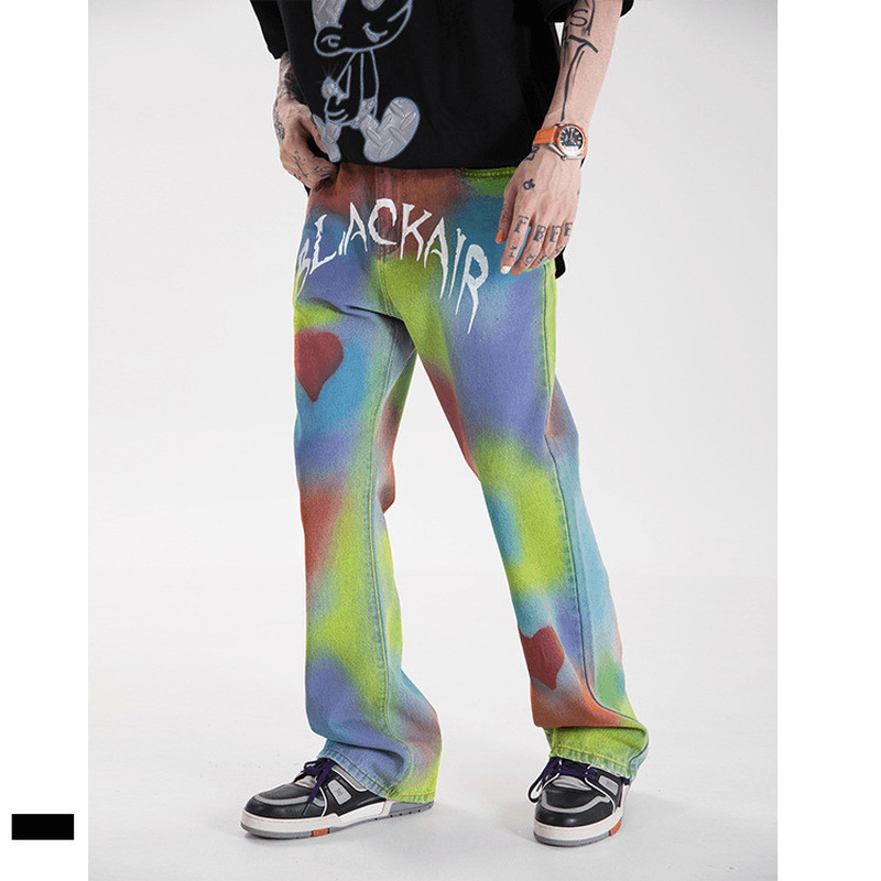 Madeextreme Street Brand 2021 Spring Summer New Love Wei La Hip Hop National Trendy Men'S Vibe Jeans