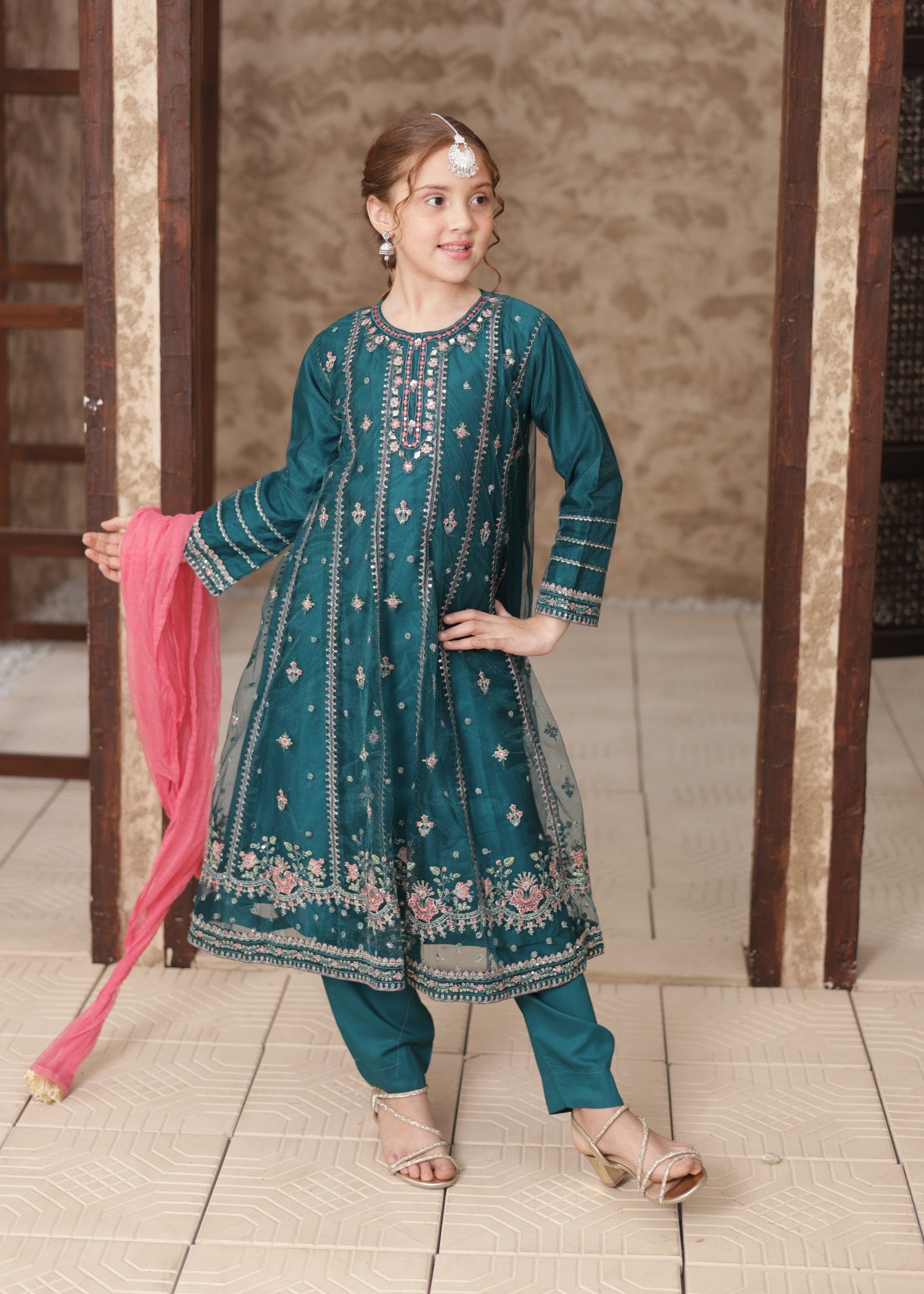 net Pishwas in Teal