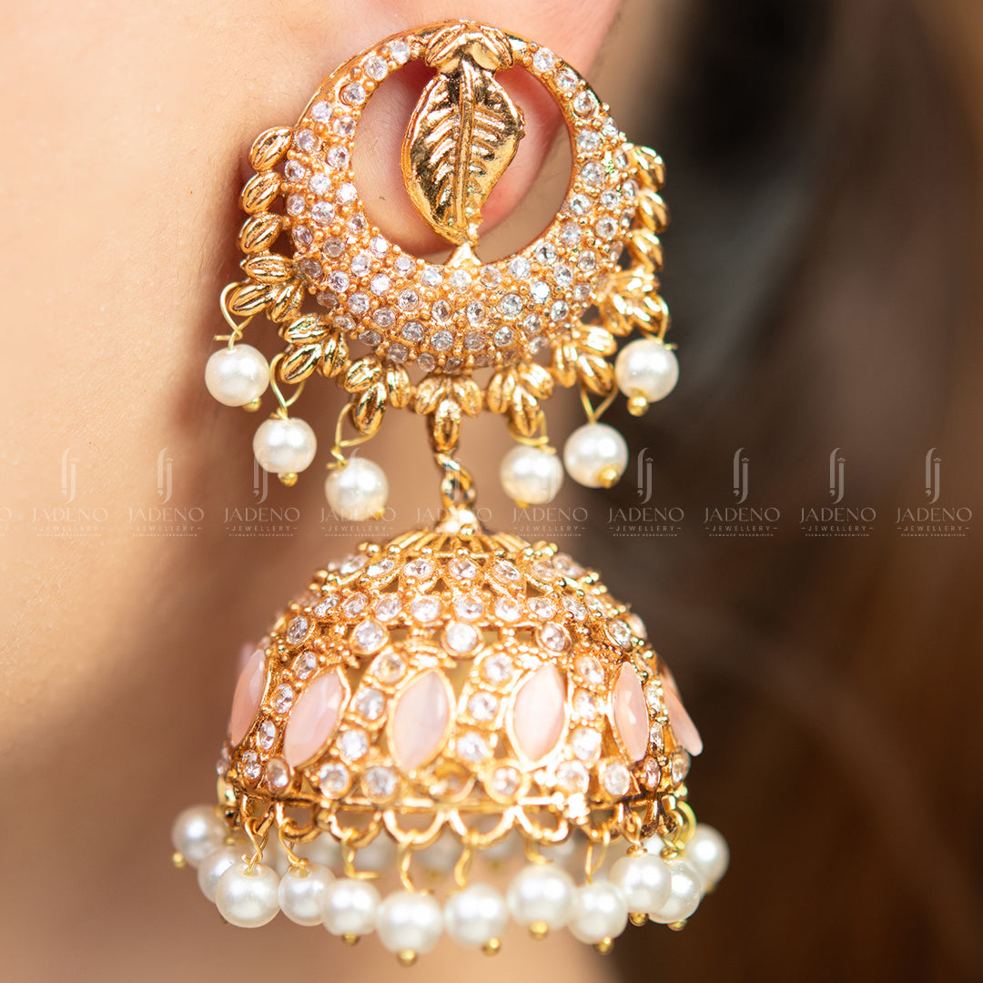 Earrings in Light pink Color by - Trendy Women Earrings CNS8188