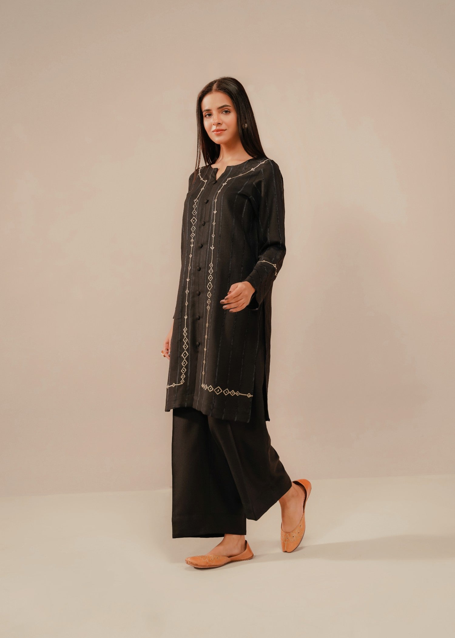 karandi Co Ord Sets in Black
