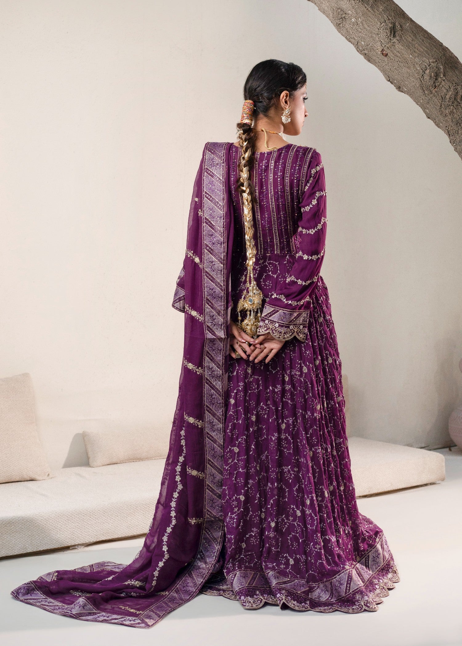 chiffon Maxi in Plum