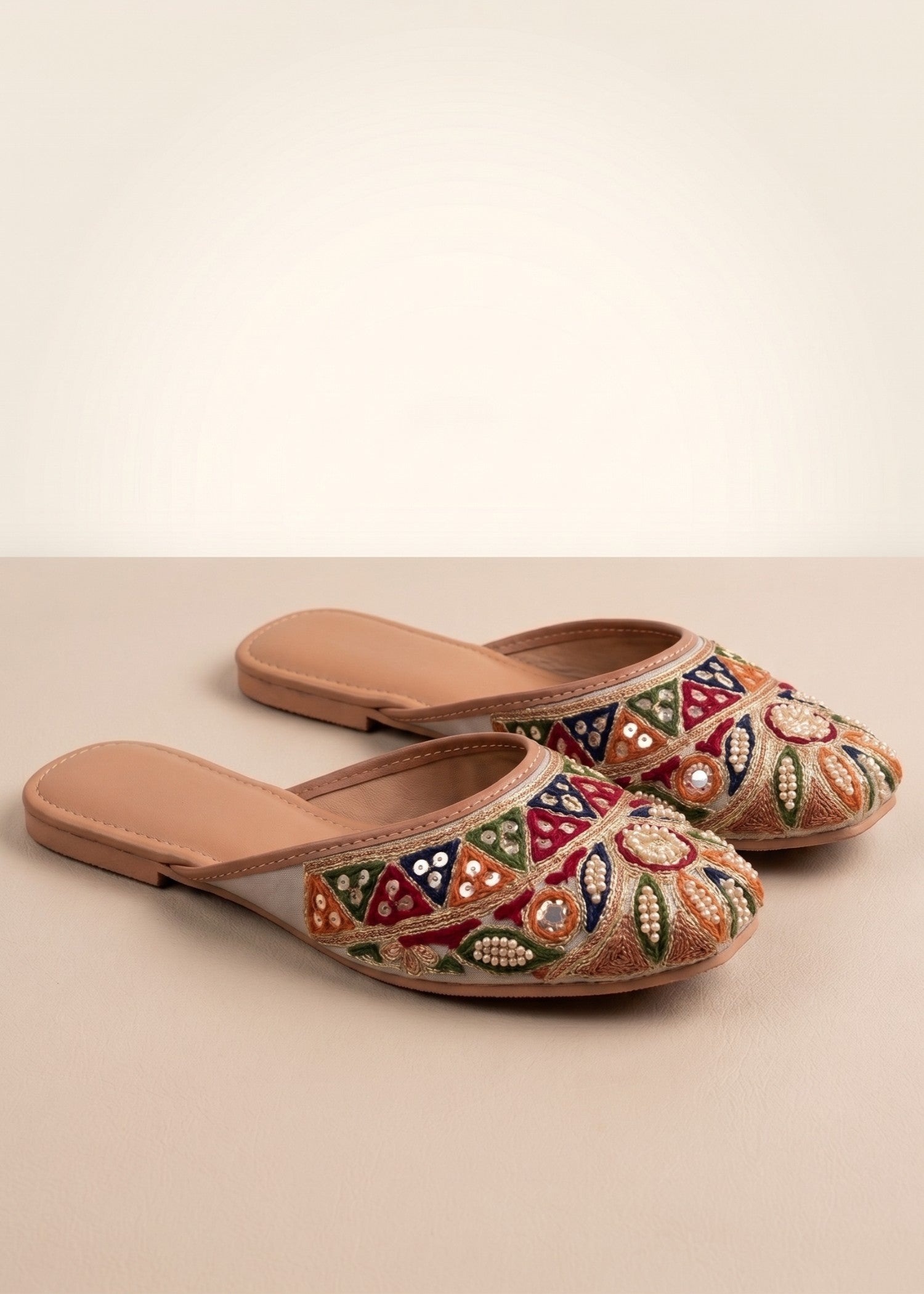 Mules in Multi by - High Quality Women Mules PNQ1161