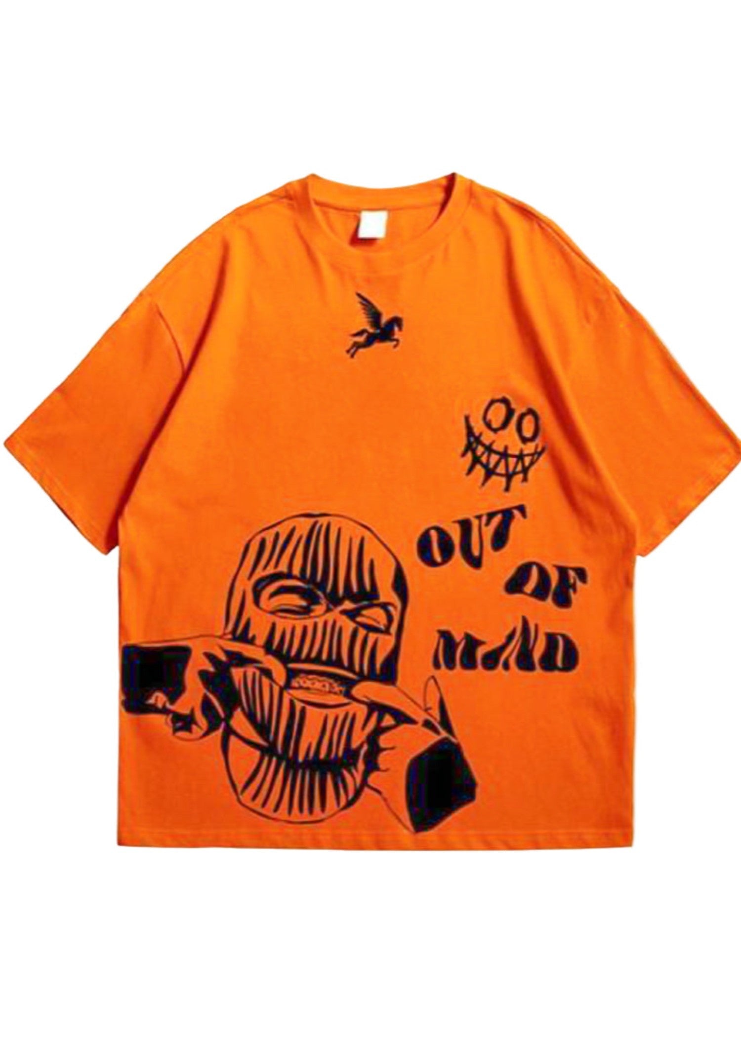 cotton T Shirt in Orange