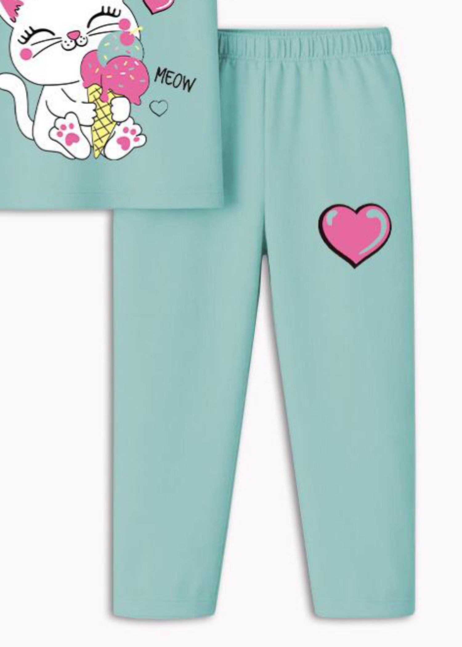 cotton Co Ord Sets in Ice blue
