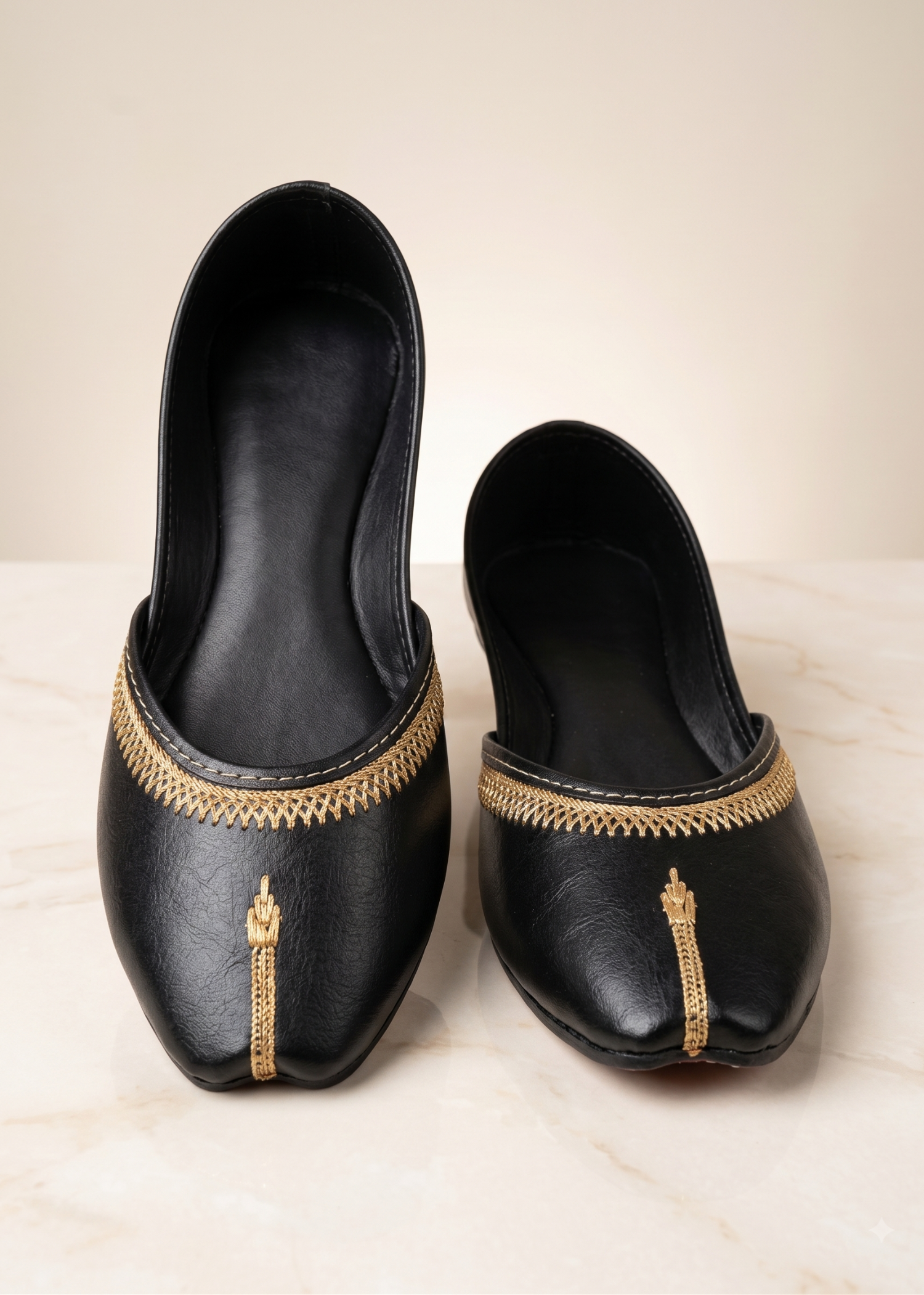Khussa in Black by - High Quality Women Khussa DLY3170