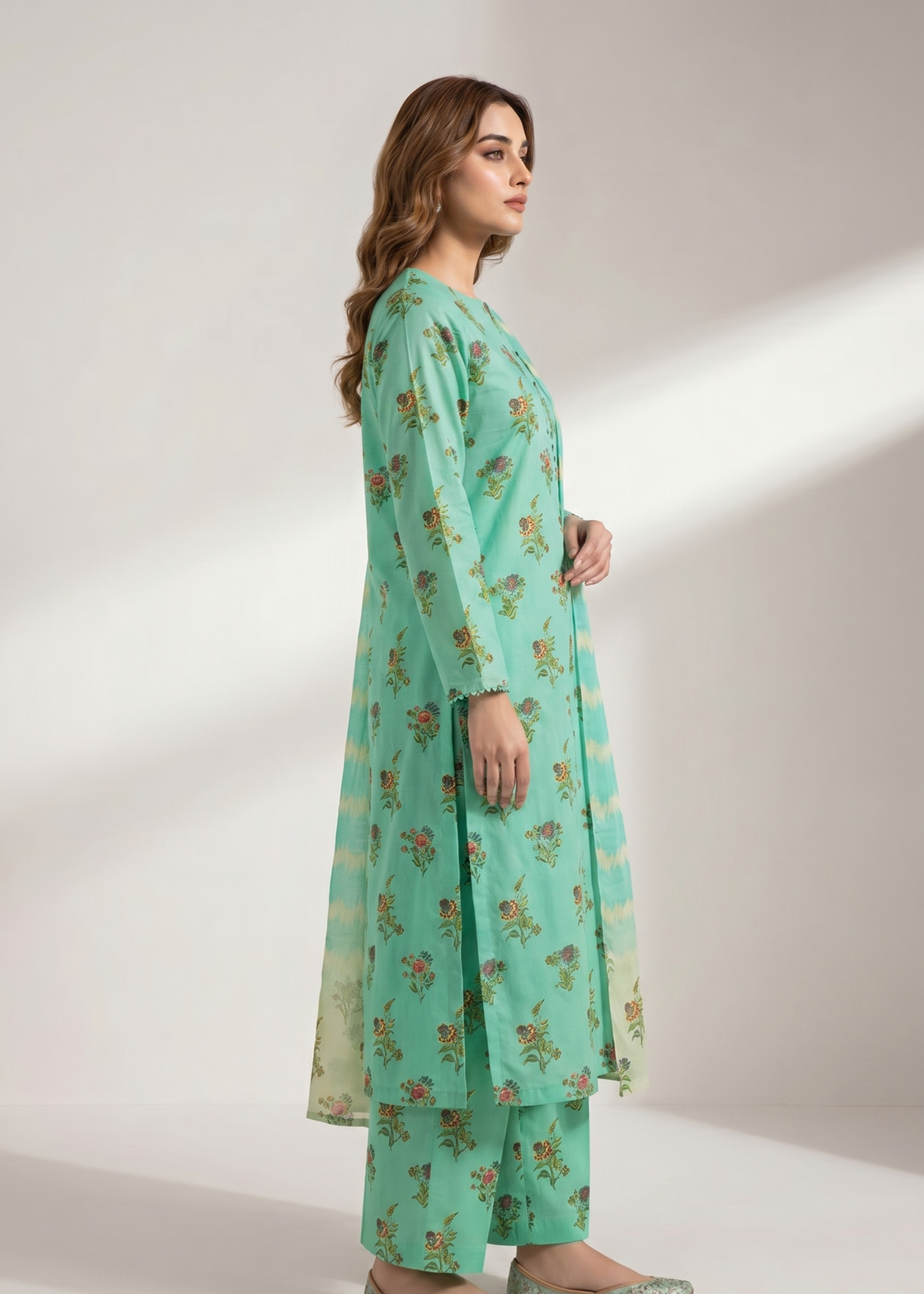 lawn Unstitched in Aquamarine