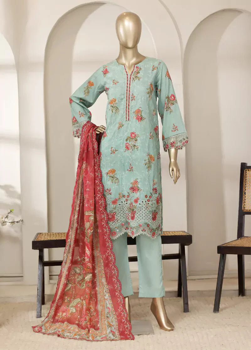 Stitched Laserkari Lawn – 3