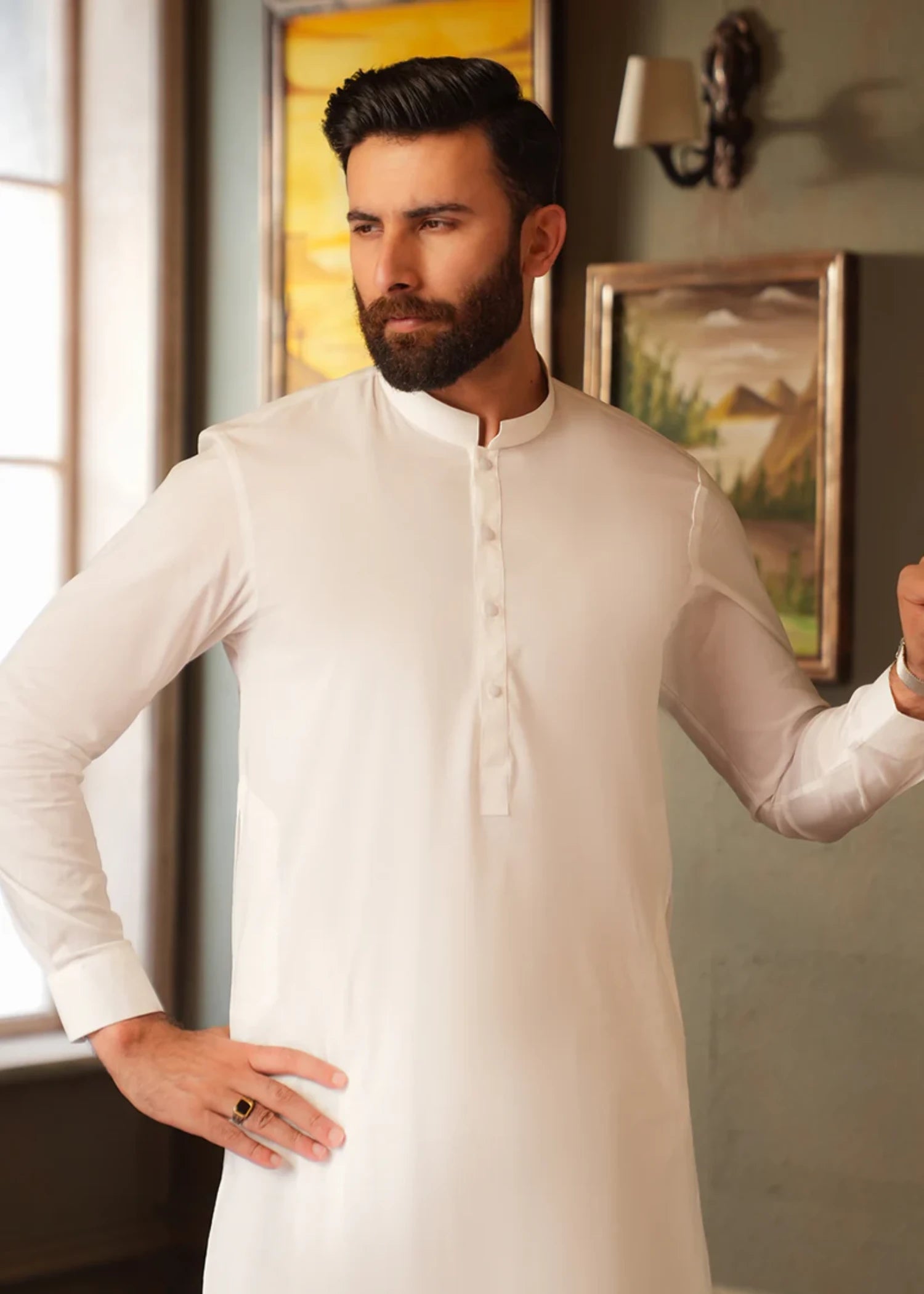cotton Shalwar Kameez in Light pink