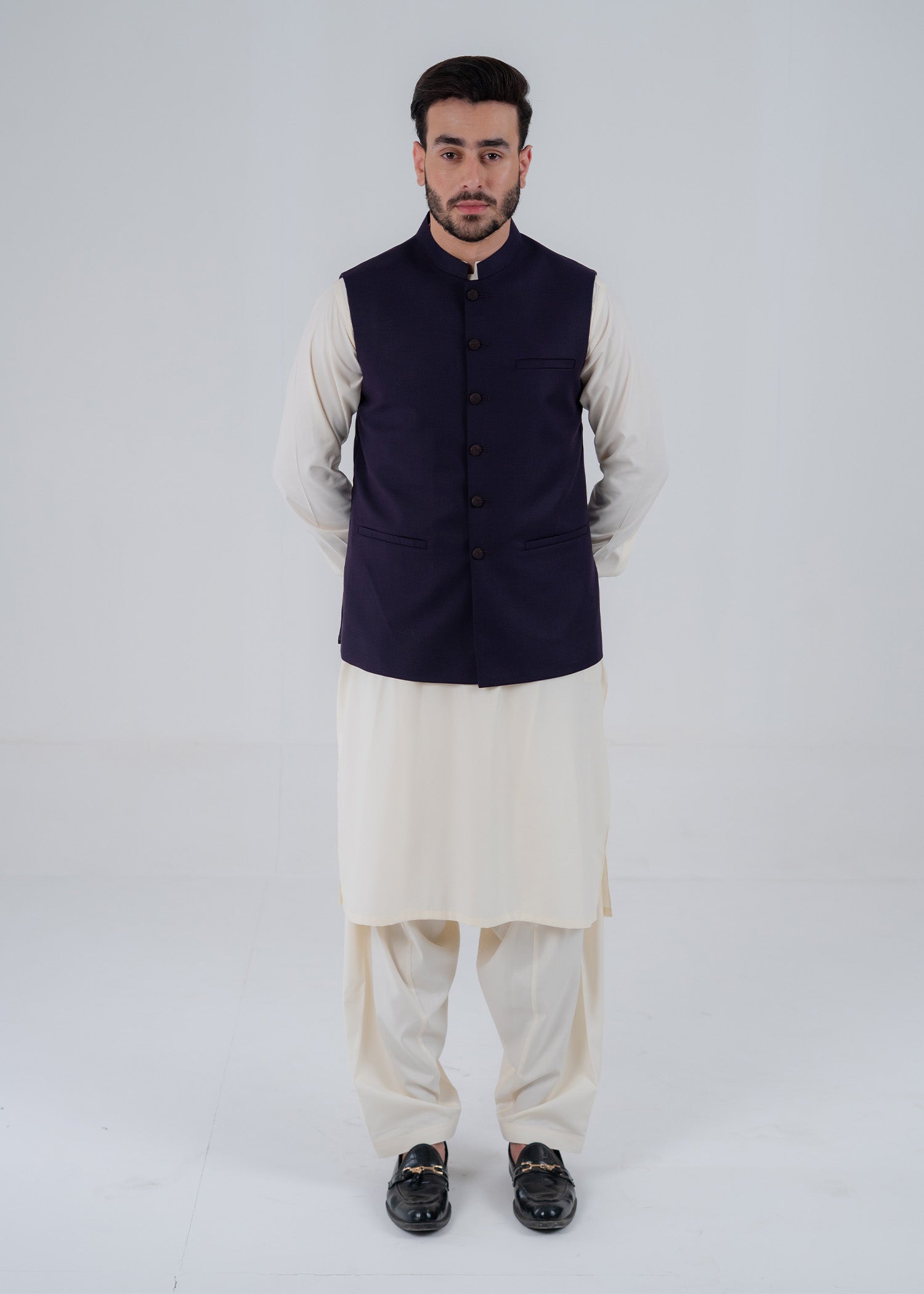 suiting Waistcoat in Dark blue