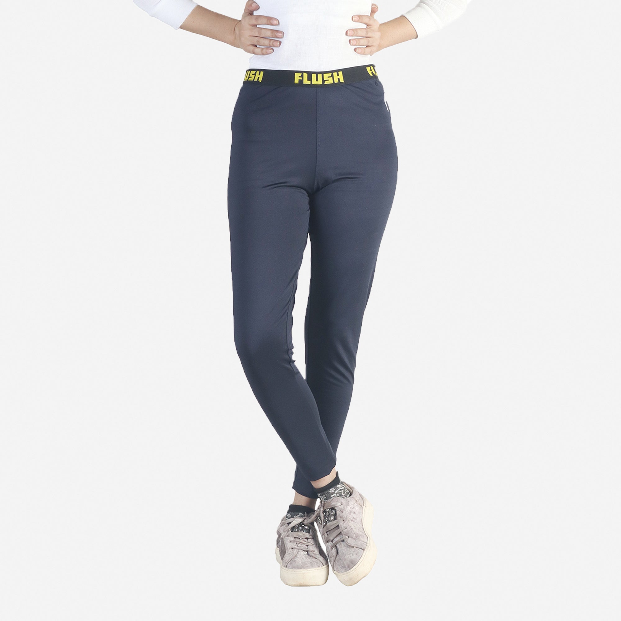 polyester Leggings in Dark blue