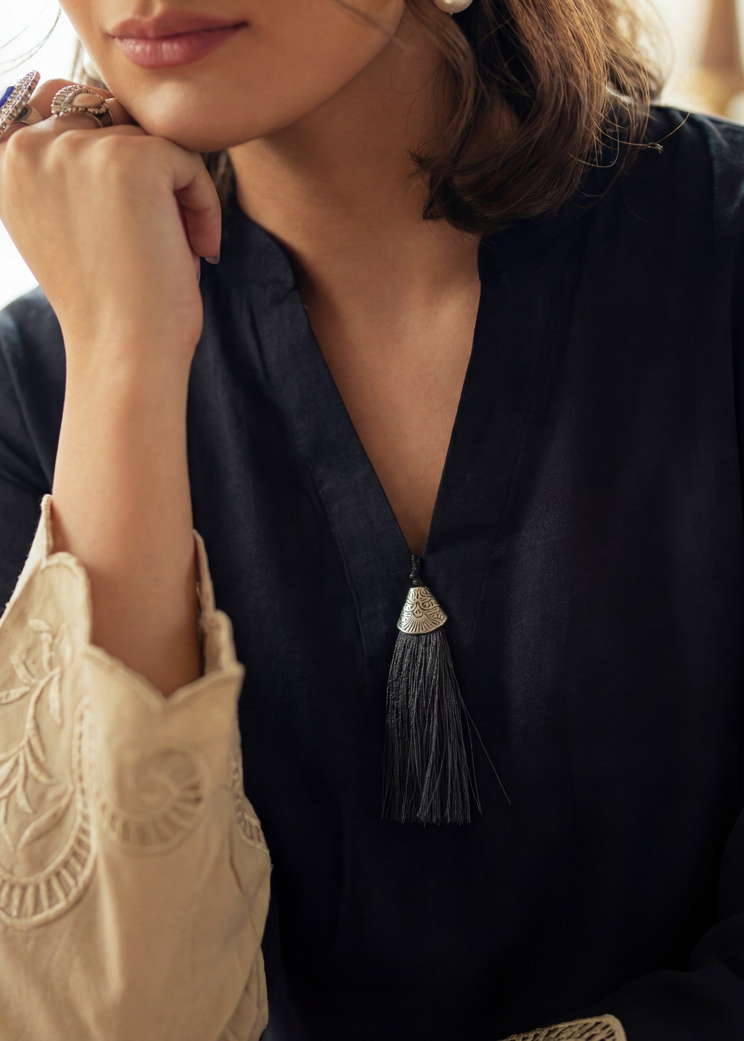 dhanak Kurta Set in Multi