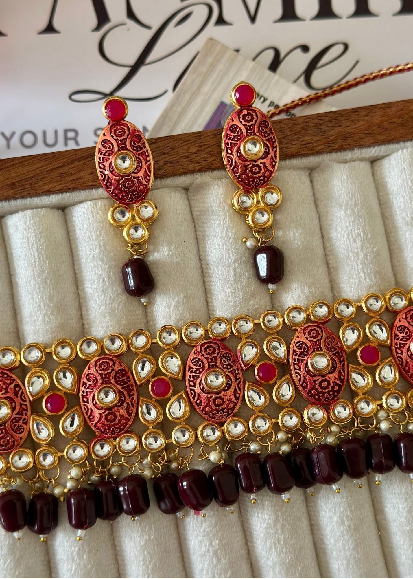 Choker in Multi Color by - Trendy Women Choker MED3755