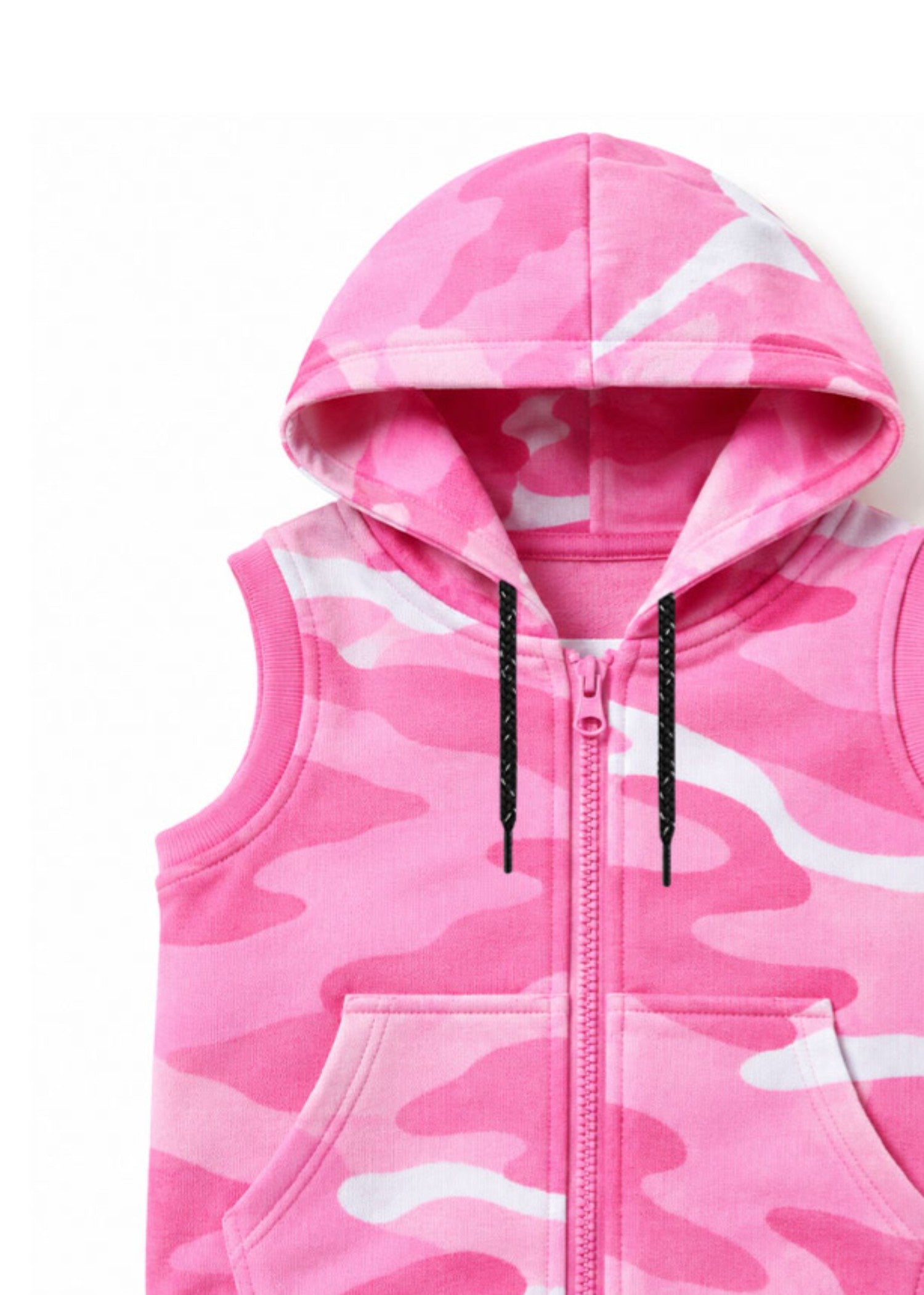 fleece Hoodie in Bubblegum pink, pink