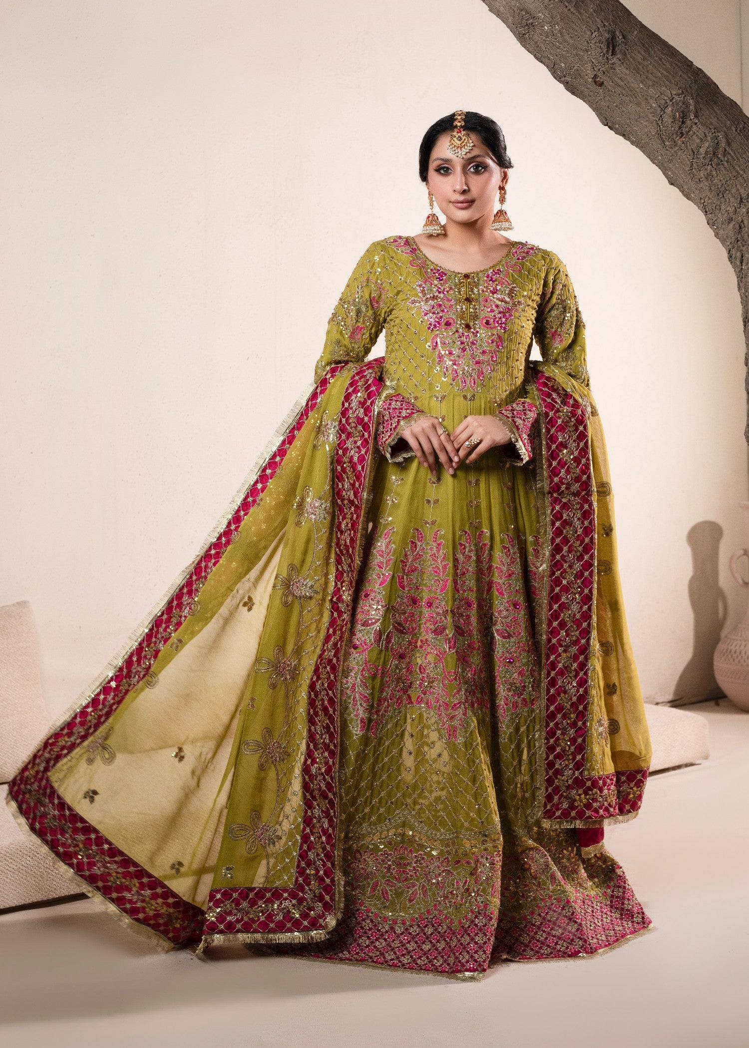 chiffon Maxi in Pear