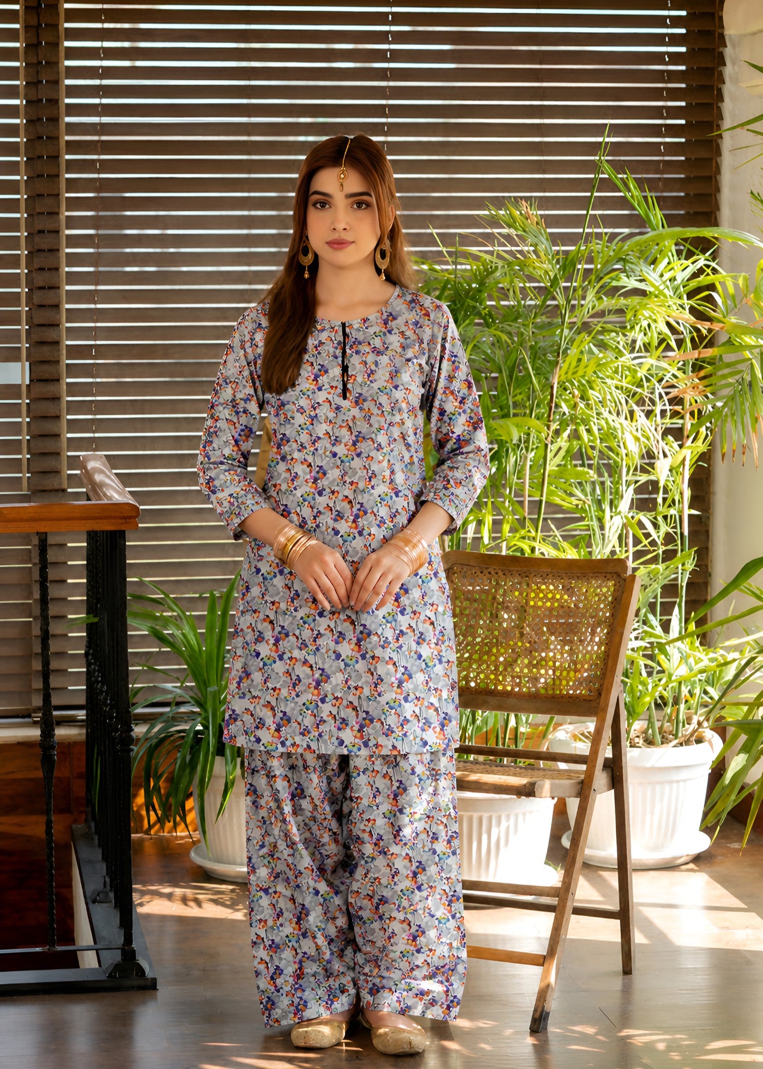 linen Co Ord Sets in Steal grey