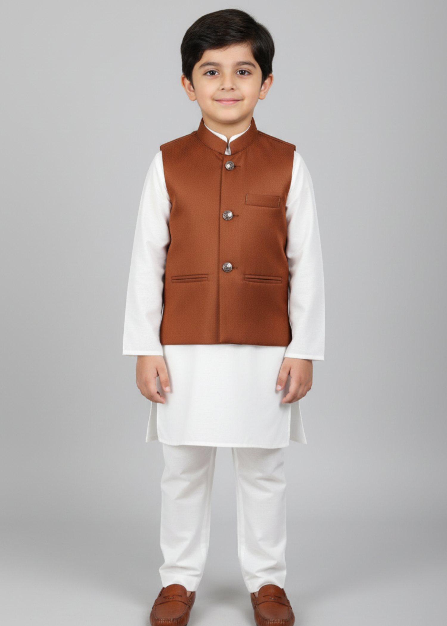 suiting Waistcoat in Rustic brown
