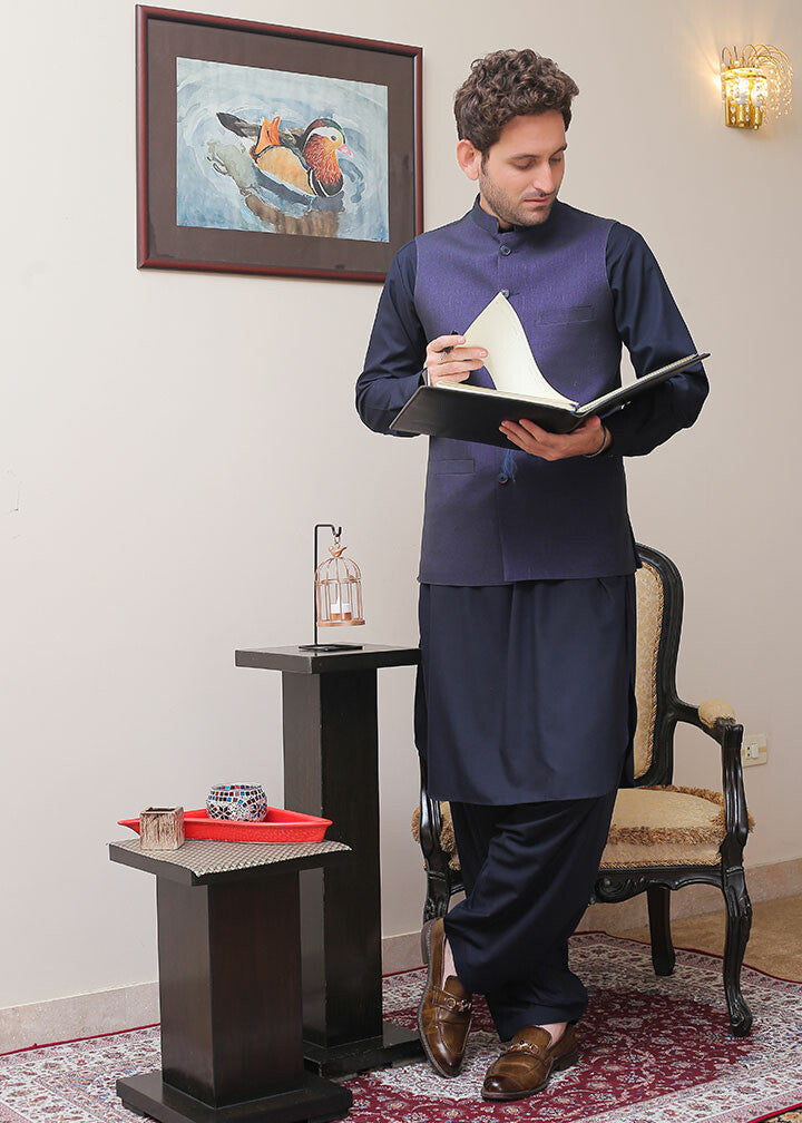 suiting Waistcoat in Purple