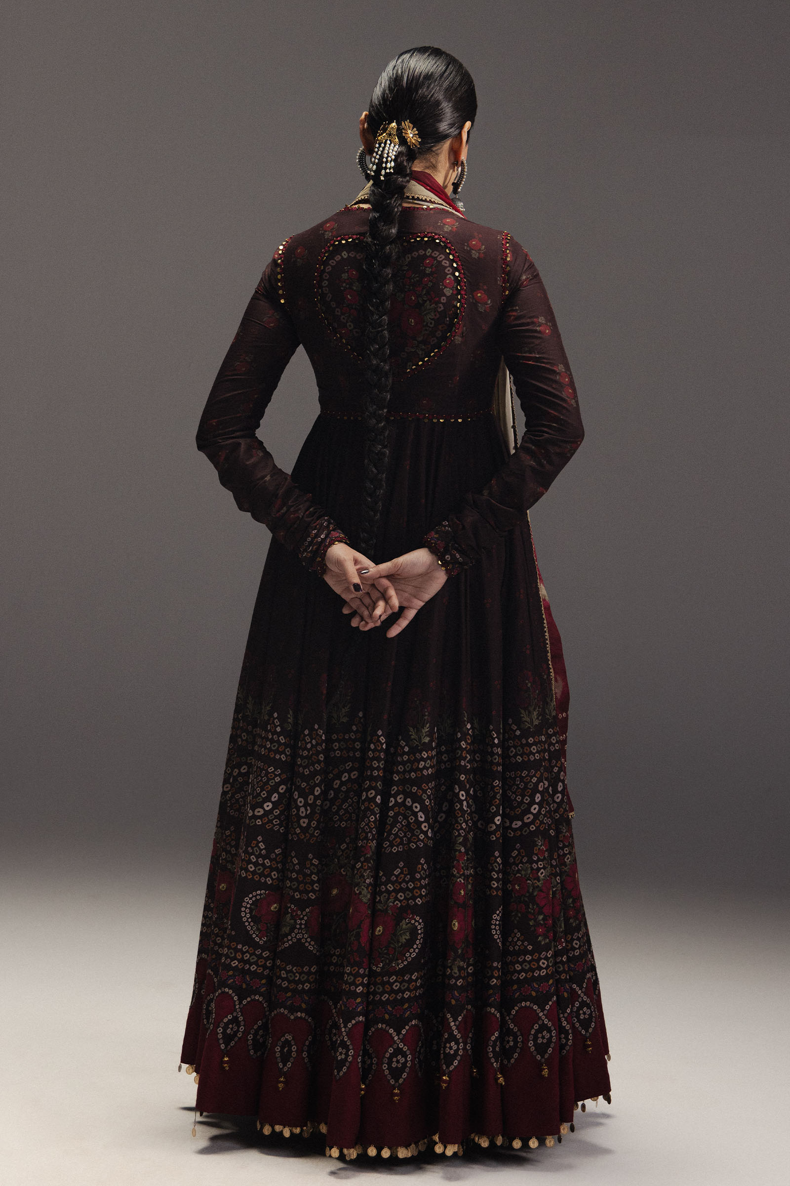 Anarkali Festive Luxury Lawn – Zarmeen-D7