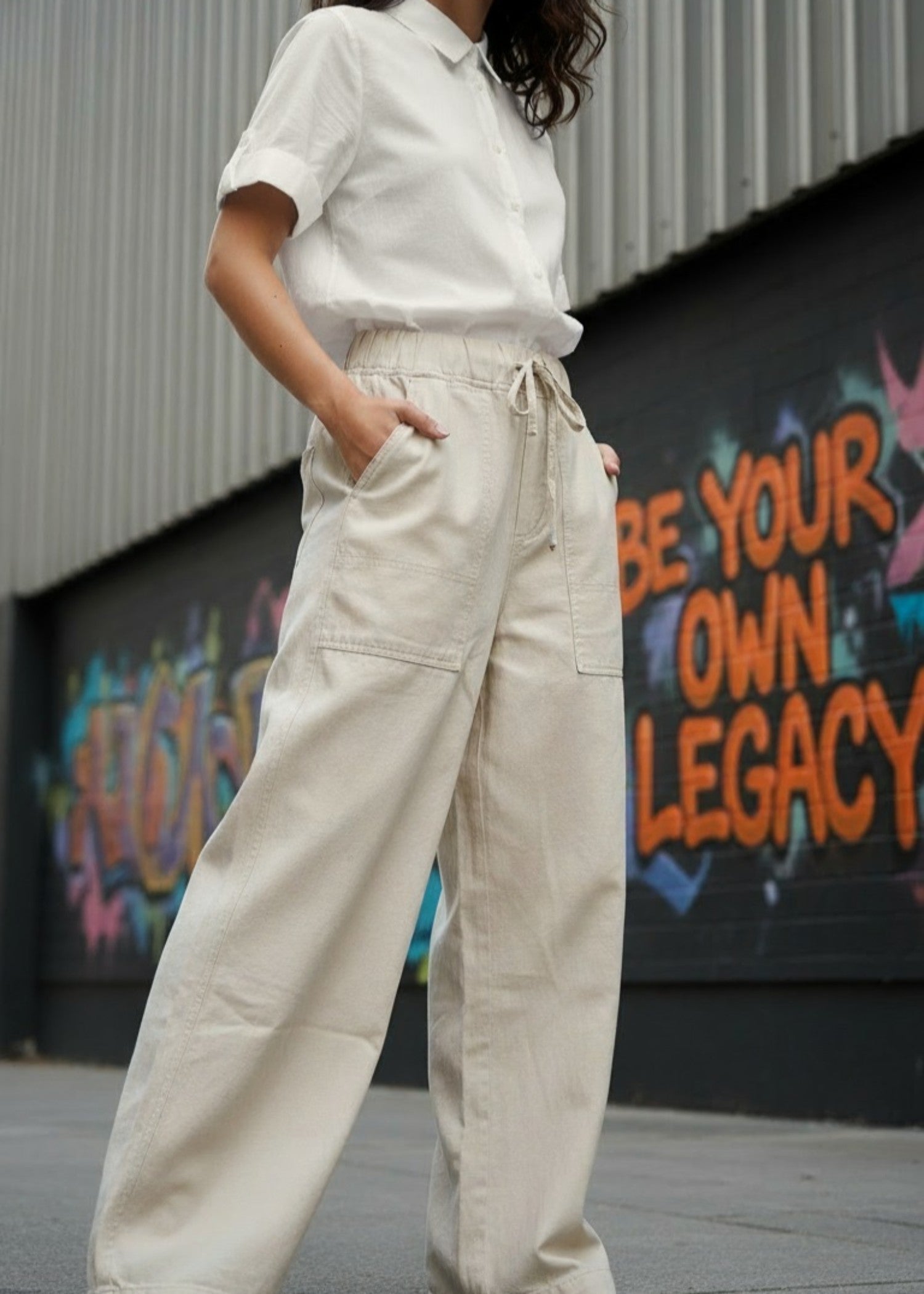 denim Jeans in Beige