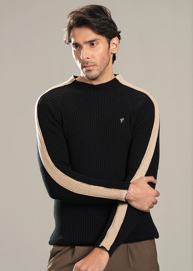 cotton Turtle Neck in Black