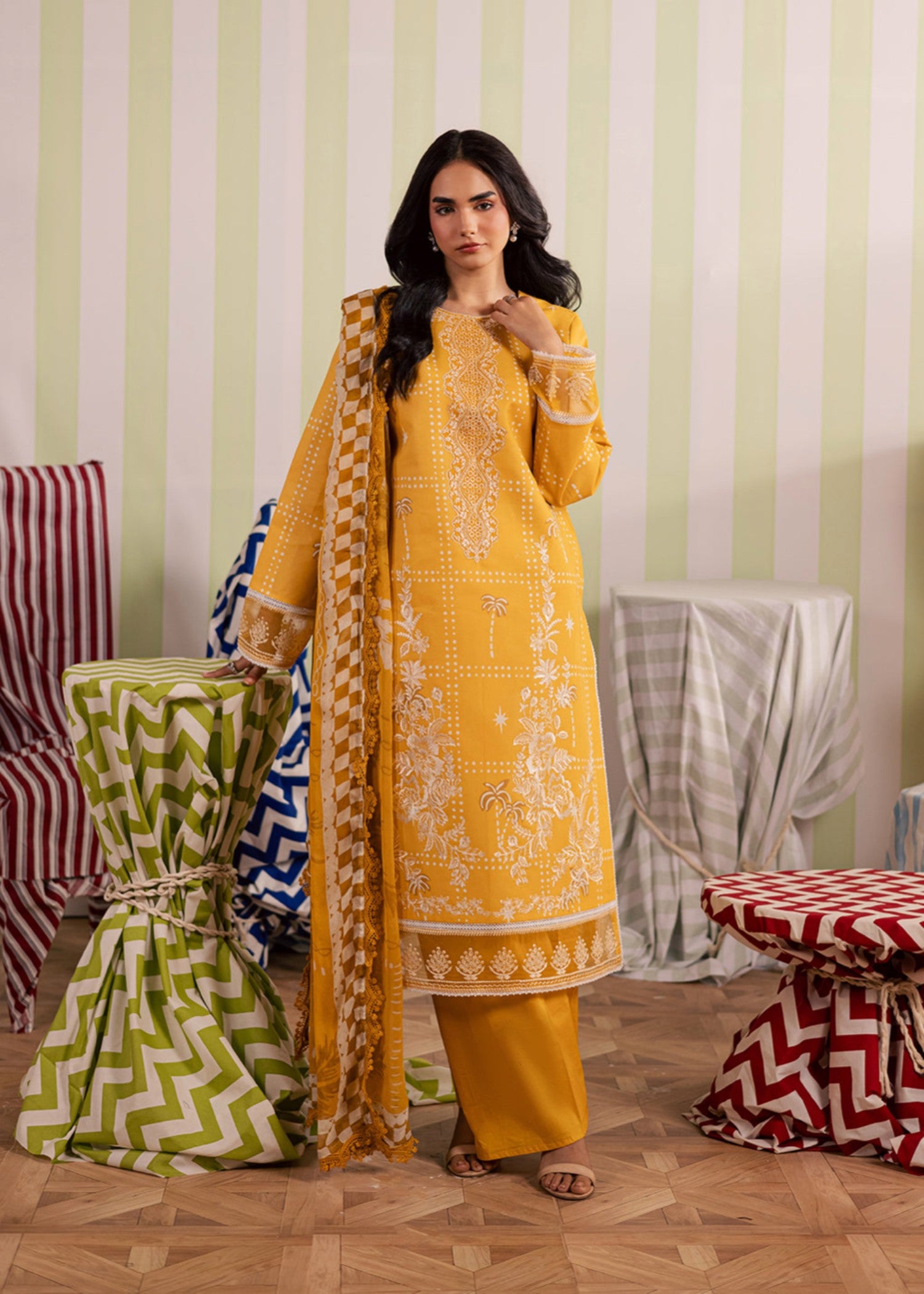 lawn Unstitched in Marigold