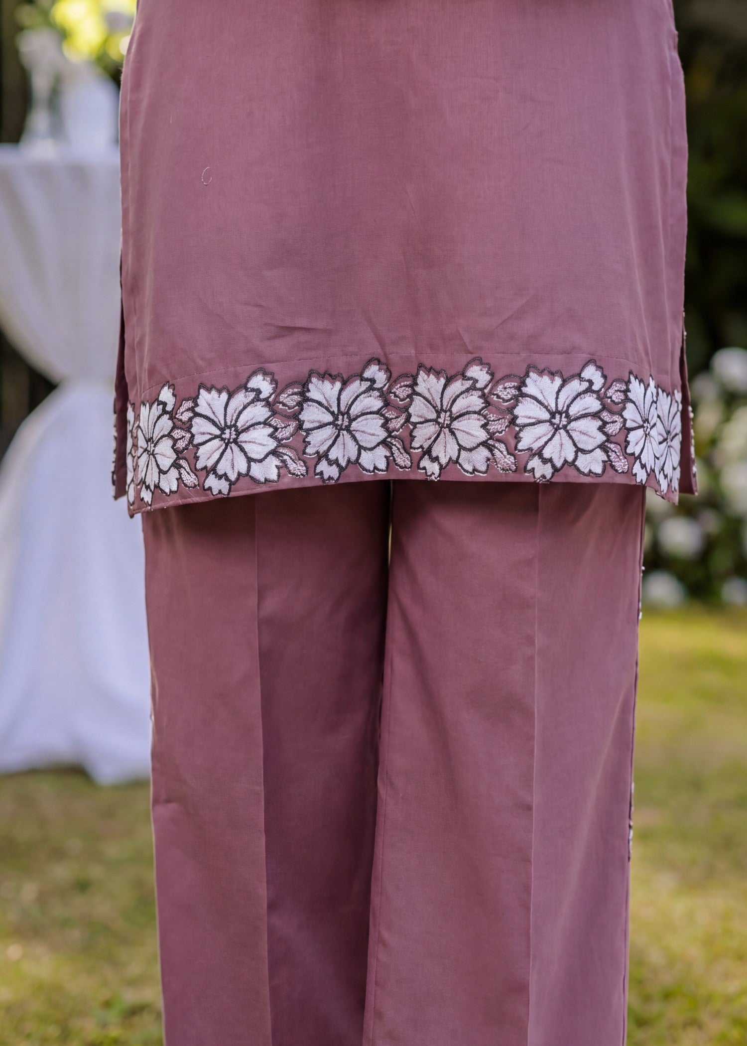 lawn Kurta Set in Zinnia pink