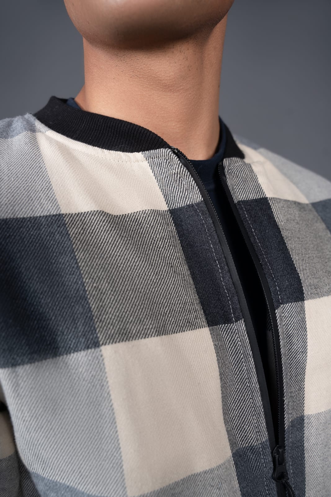 flannel Jacket in Cream